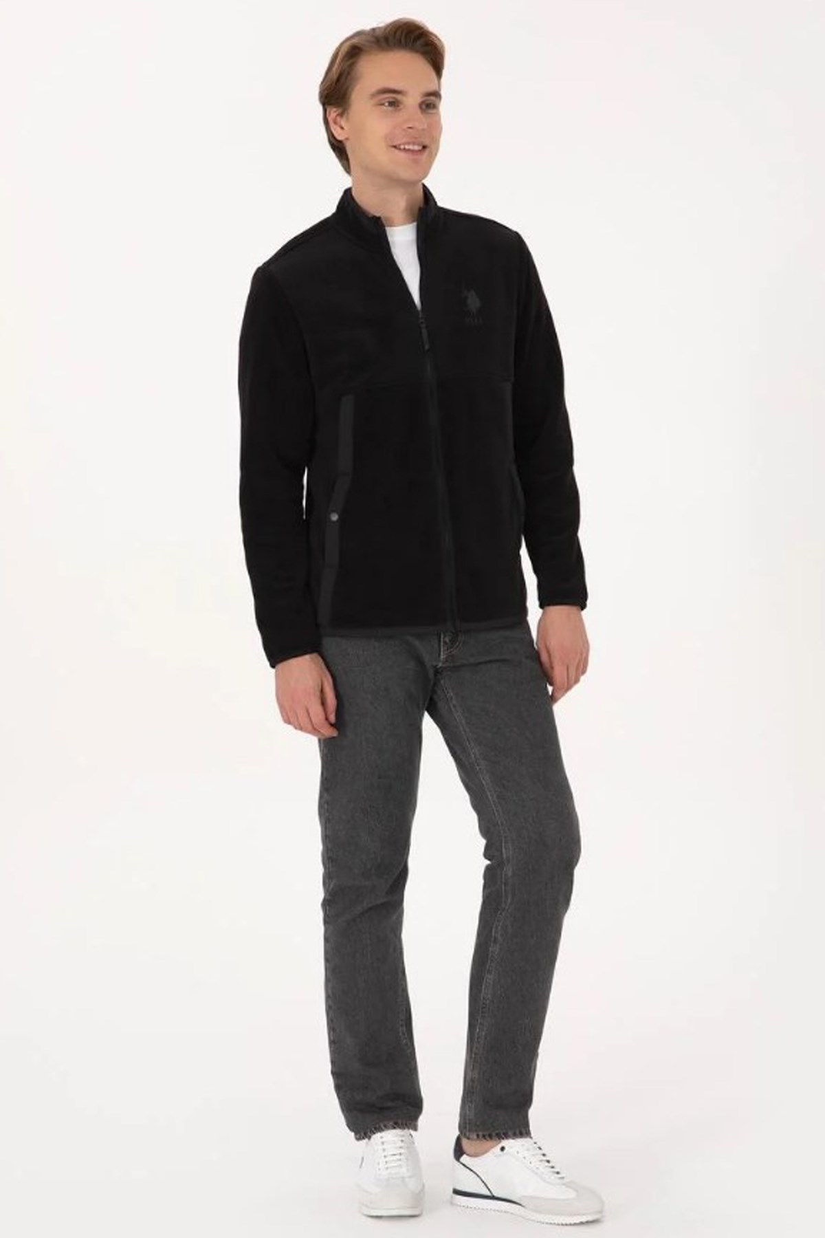 U.S. Polo Assn. Erkek Sweatshirt 50310002-VR046 Siyah