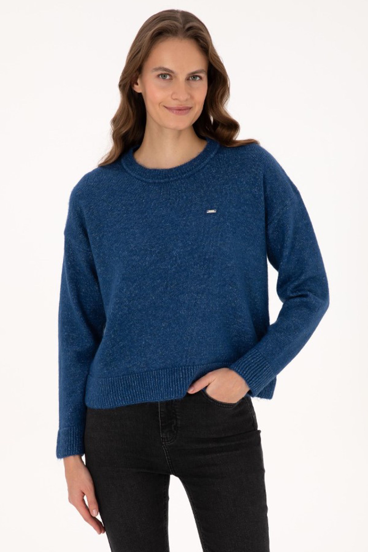 U.S. Polo Assn. Kadın Kazak 50310021-VR033 Lacivert