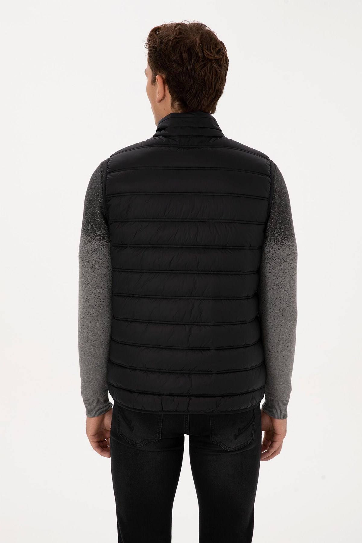 U.S. Polo Assn. Erkek Yelek 50310039-VR046 Siyah