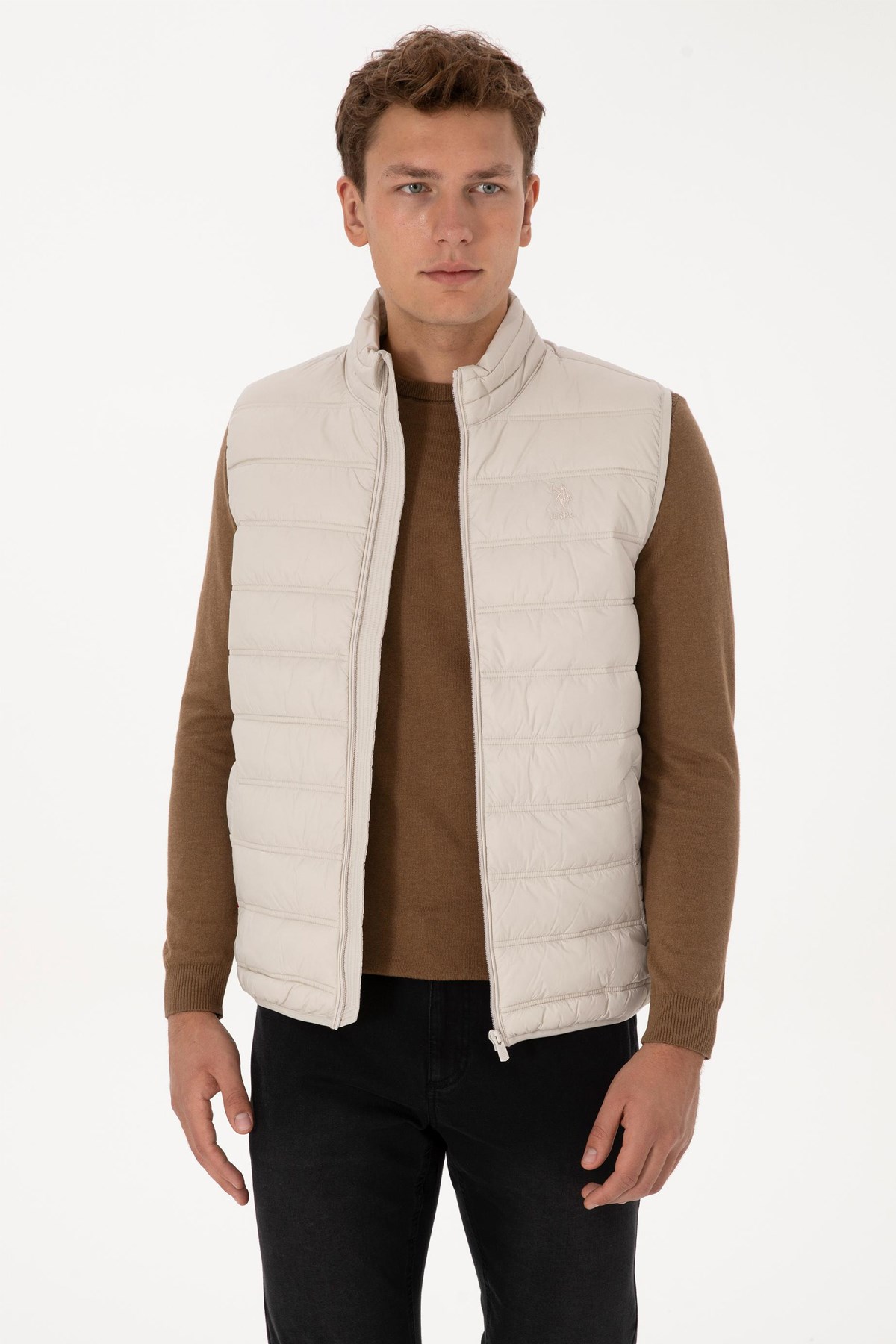 U.S. Polo Assn. Erkek Yelek 50310039-VR049 Taş
