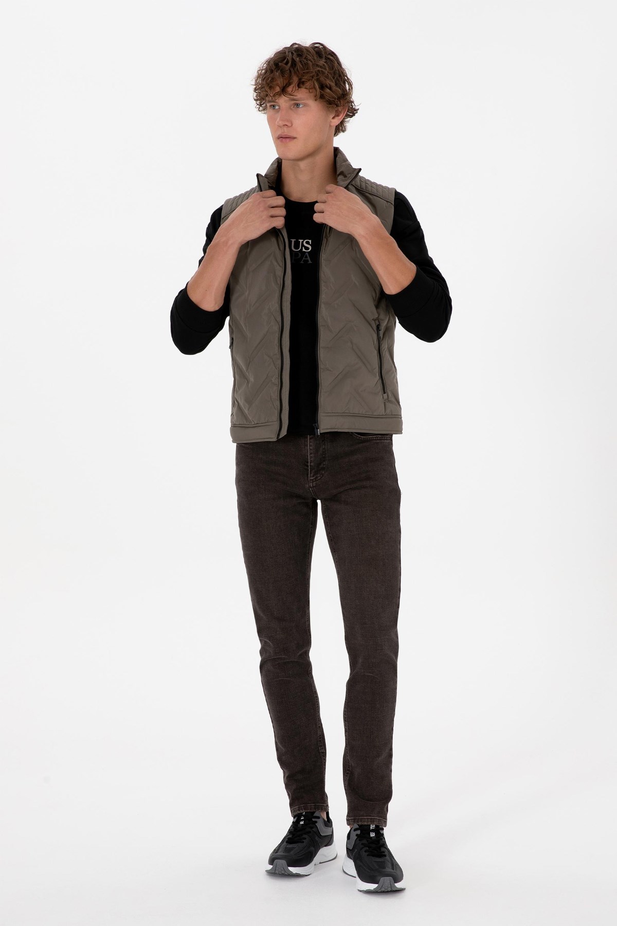 U.S. Polo Assn. Erkek Yelek 50310304-VR052 Vizon