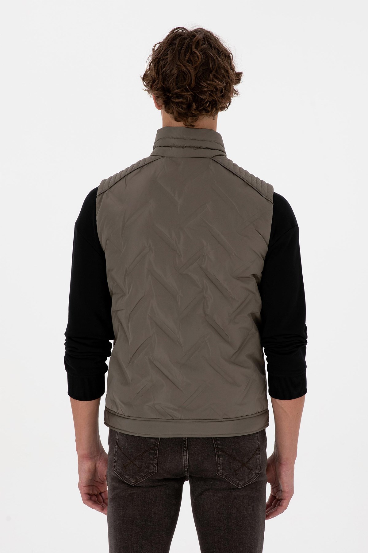 U.S. Polo Assn. Erkek Yelek 50310304-VR052 Vizon