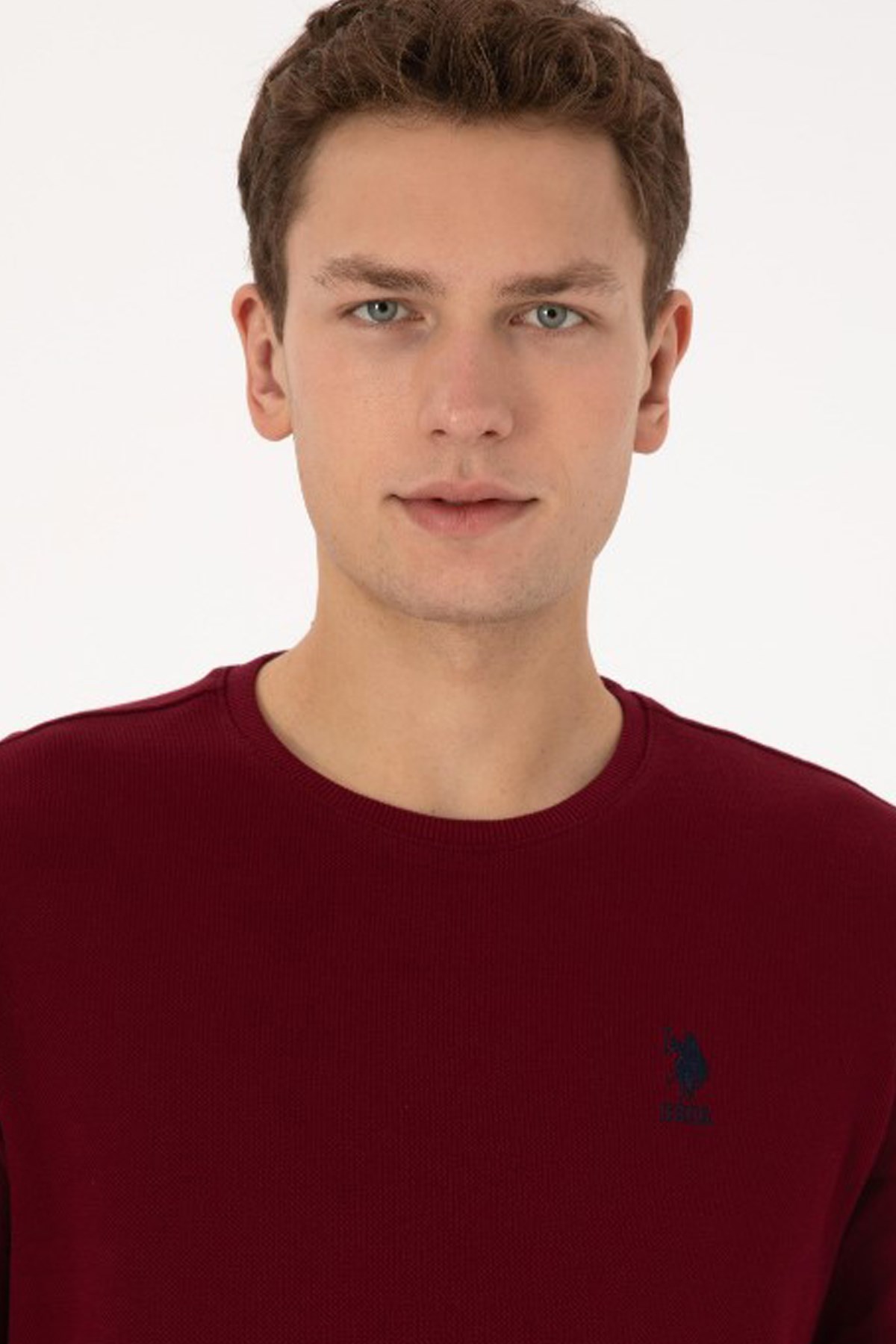 U.S. Polo Assn. Erkek Sweatshirt 50310310-VR014 Bordo