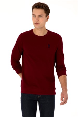 U.S. Polo Assn. Erkek Sweatshirt 50310310-VR014 Bordo
