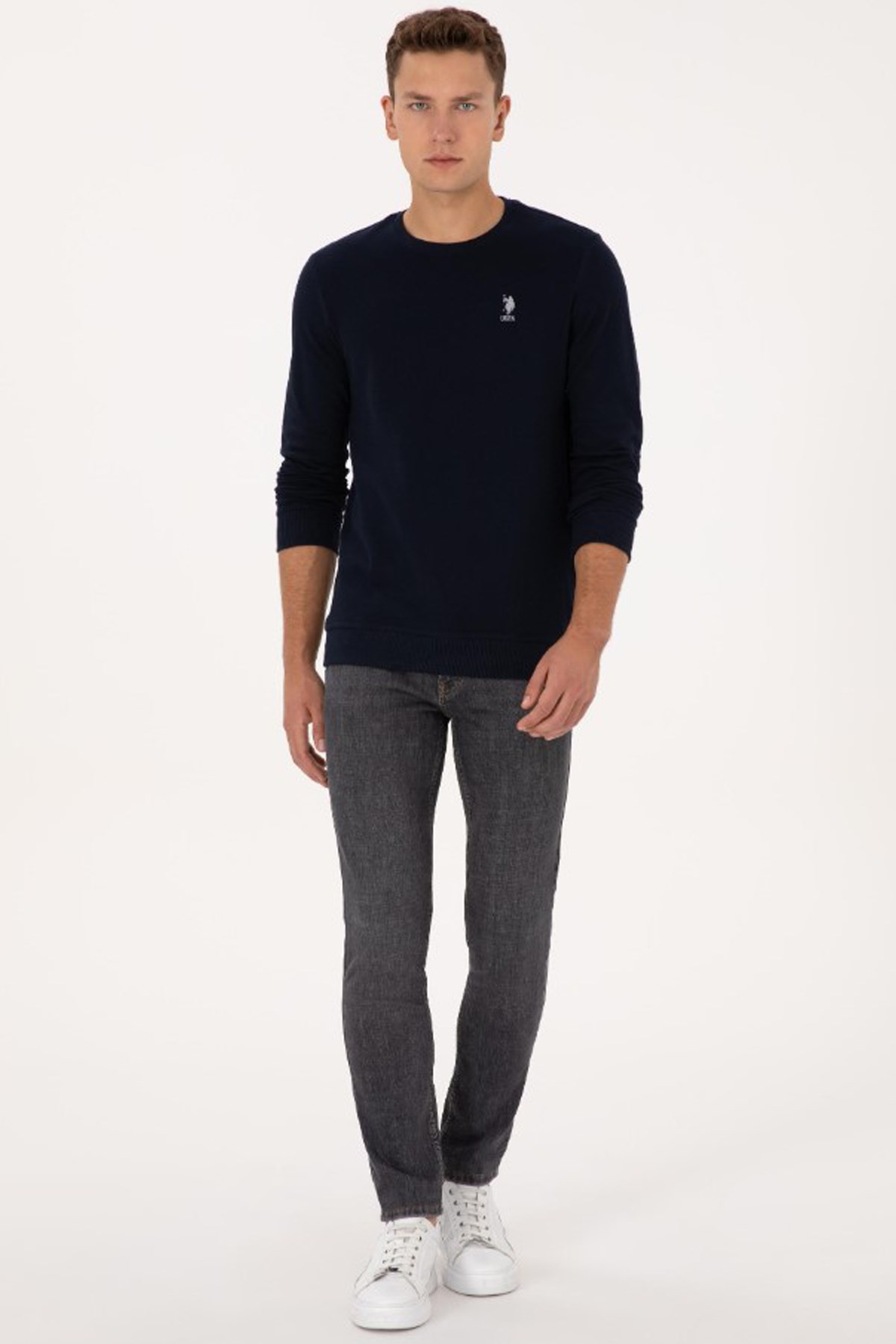 U.S. Polo Assn. Erkek Sweatshirt 50310310-VR033 Lacivert