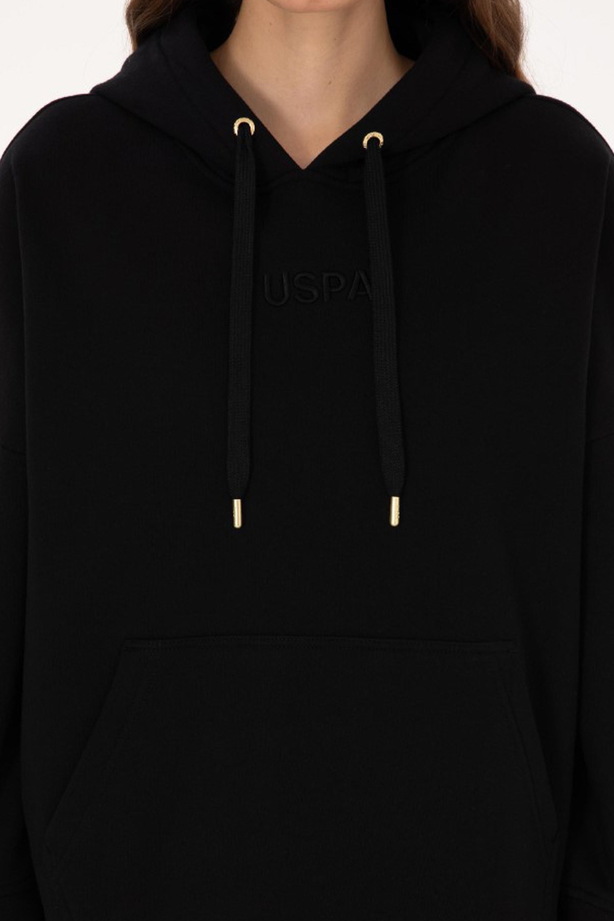 U.S. Polo Assn. Kadın Sweatshirt 50314938-VR046 Siyah