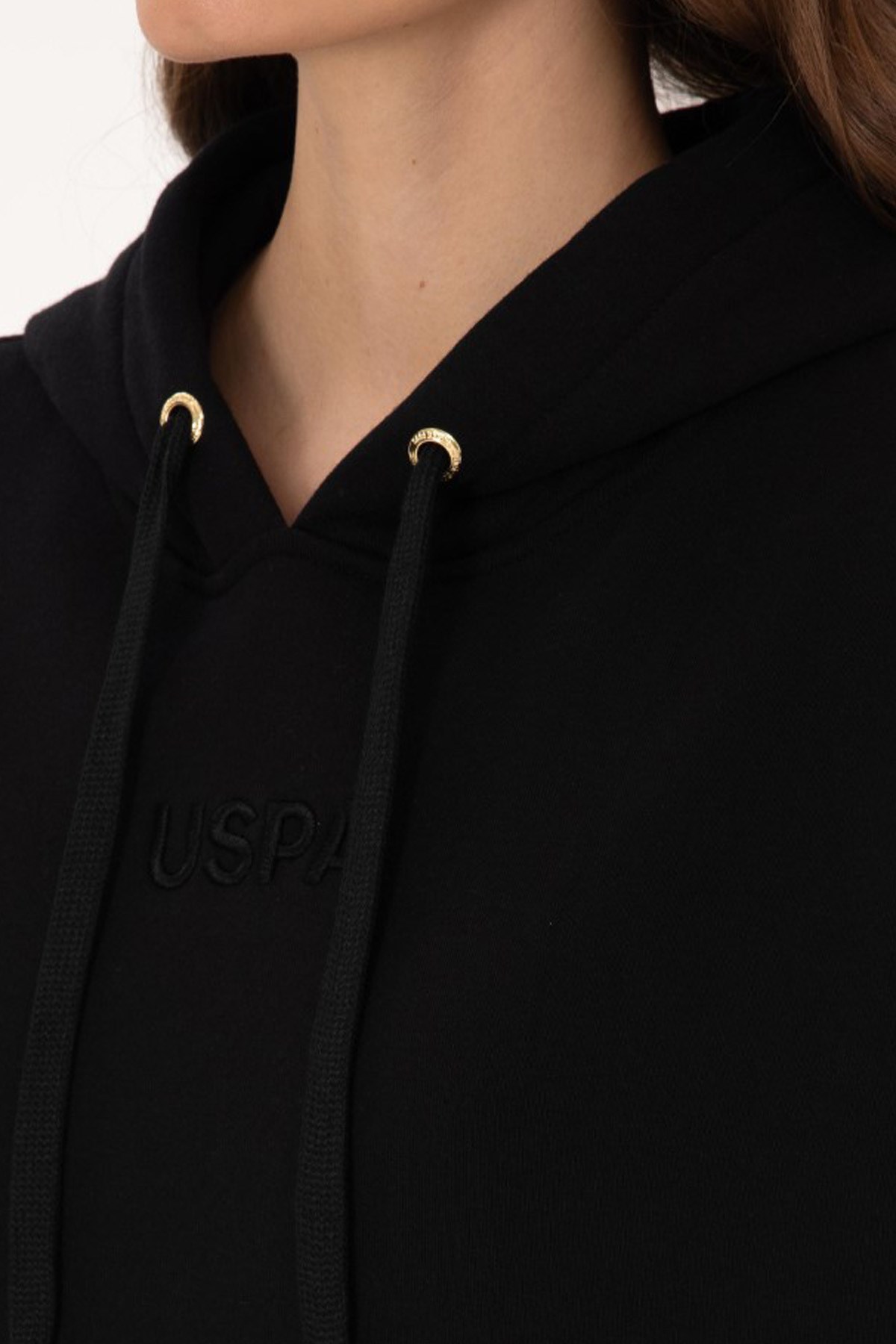 U.S. Polo Assn. Kadın Sweatshirt 50314938-VR046 Siyah