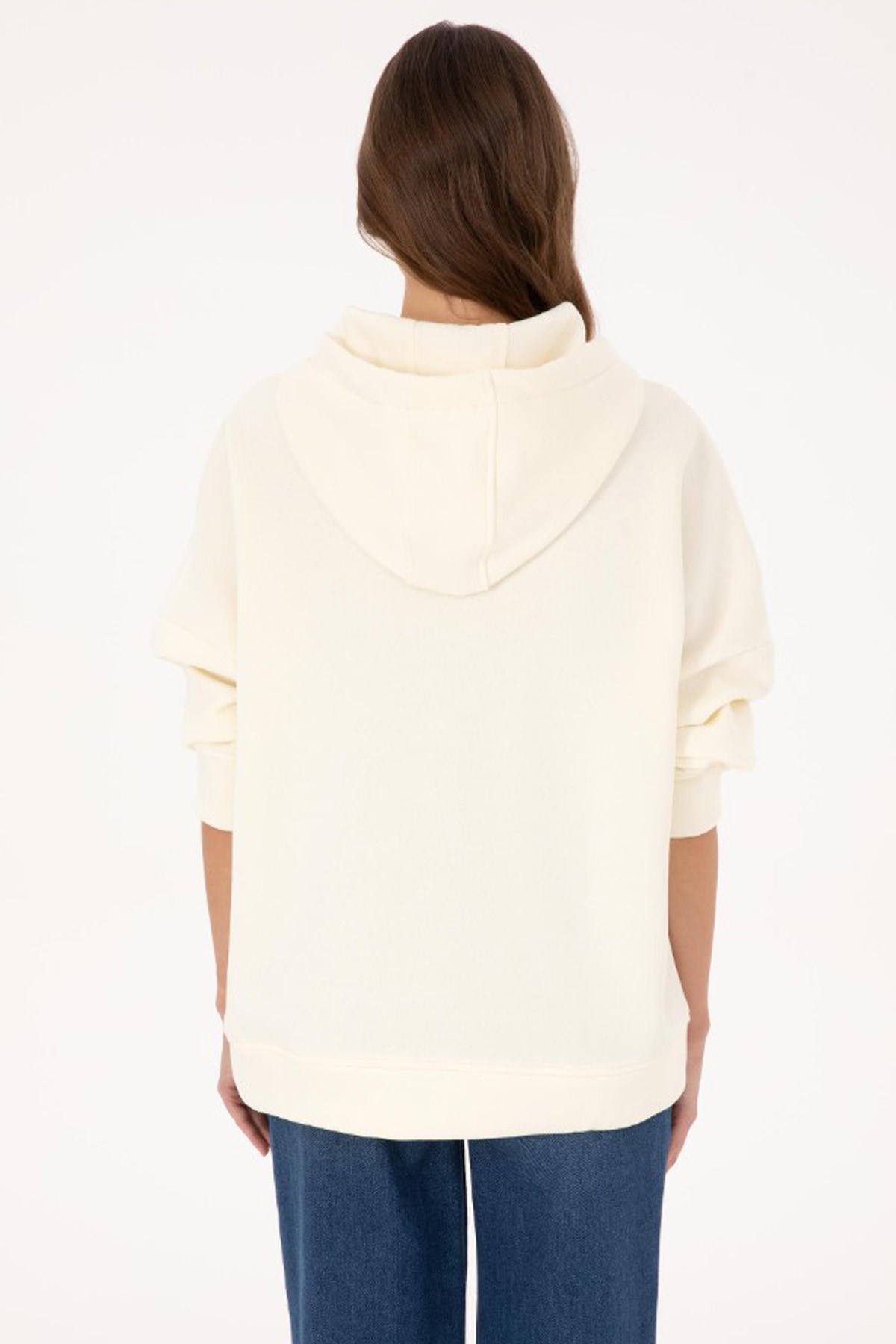 U.S. Polo Assn. Kadın Sweatshirt 50314938-VR256 Bej
