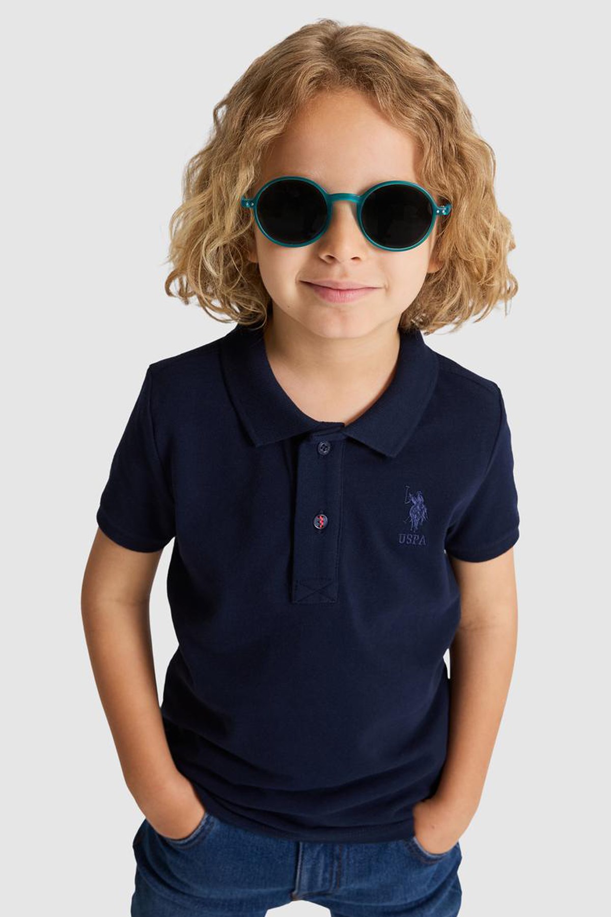 U.S. Polo Assn. Çocuk Tişört 50320118-VR033 Lacivert
