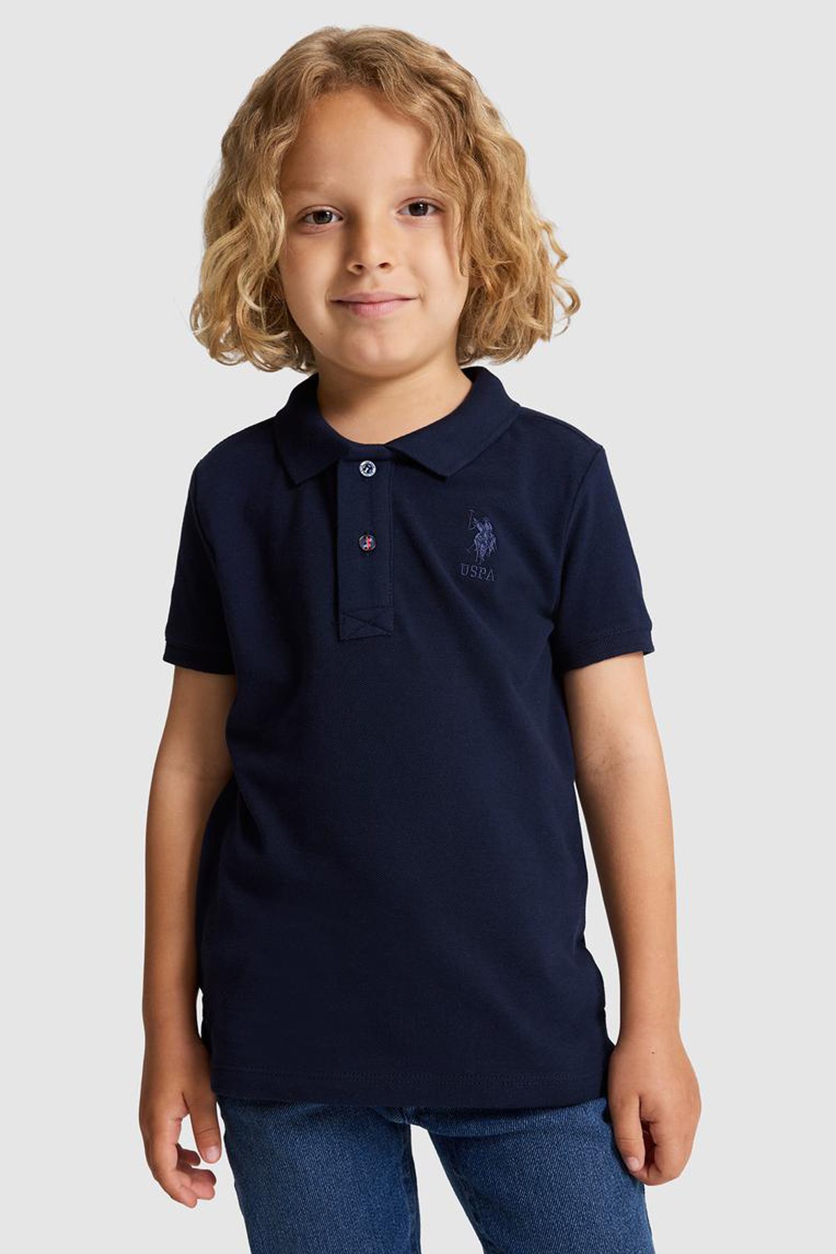 U.S. Polo Assn. Çocuk Tişört 50320118-VR033 Lacivert