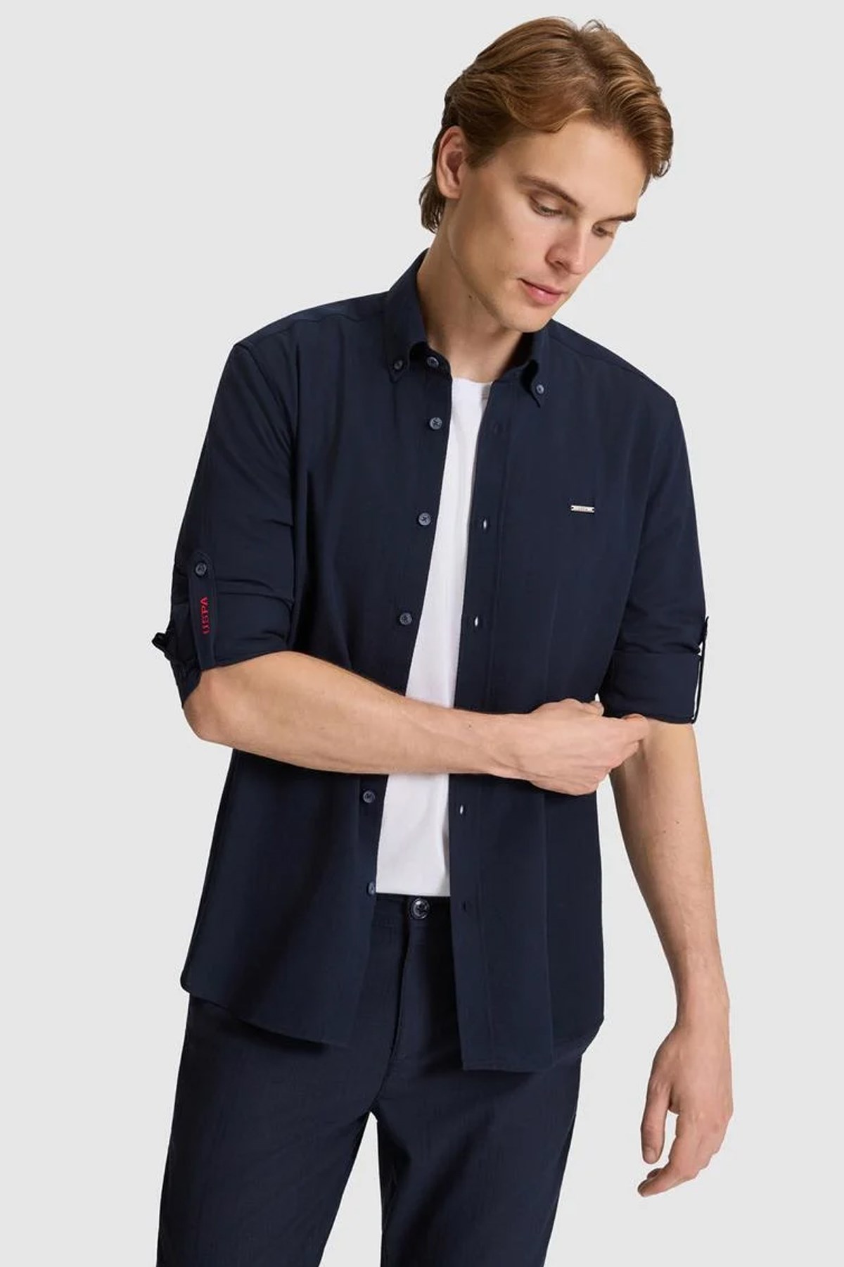 U.S. Polo Assn. Erkek Gömlek 50320208-VR033 Lacivert