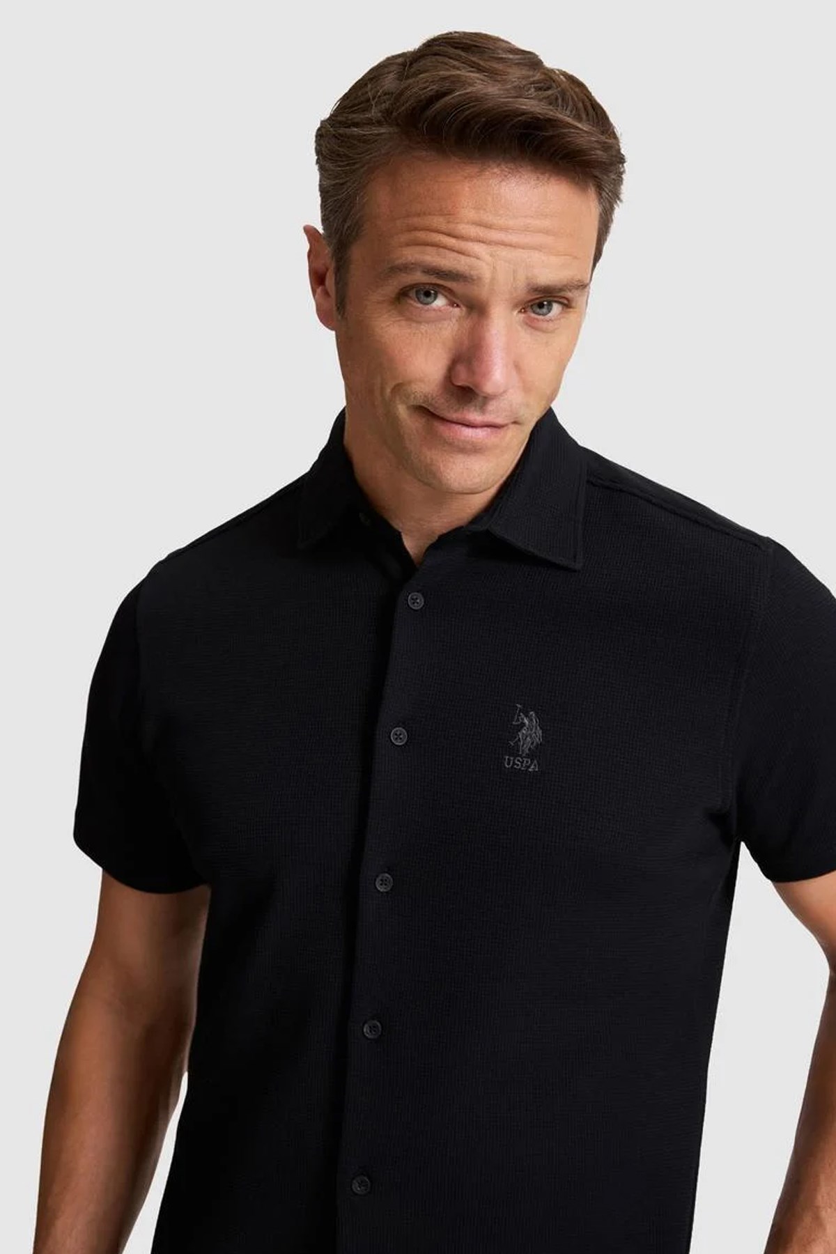 U.S. Polo Assn. Erkek Gömlek 50320217-VR046 Siyah
