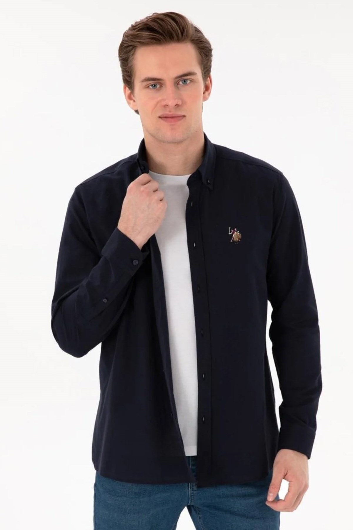 U.S. Polo Assn. Erkek Gömlek 50320255-VR033 Lacivert