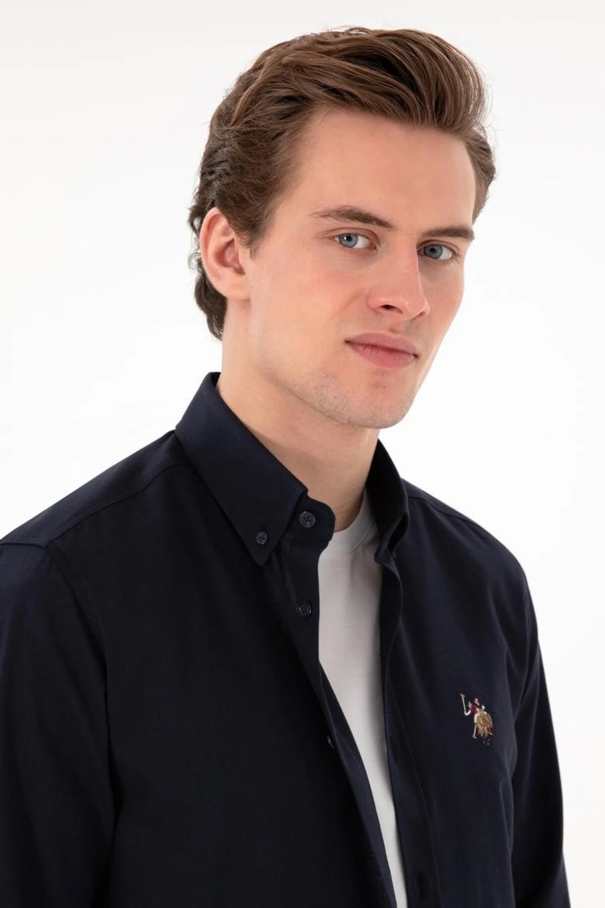 U.S. Polo Assn. Erkek Gömlek 50320255-VR033 Lacivert