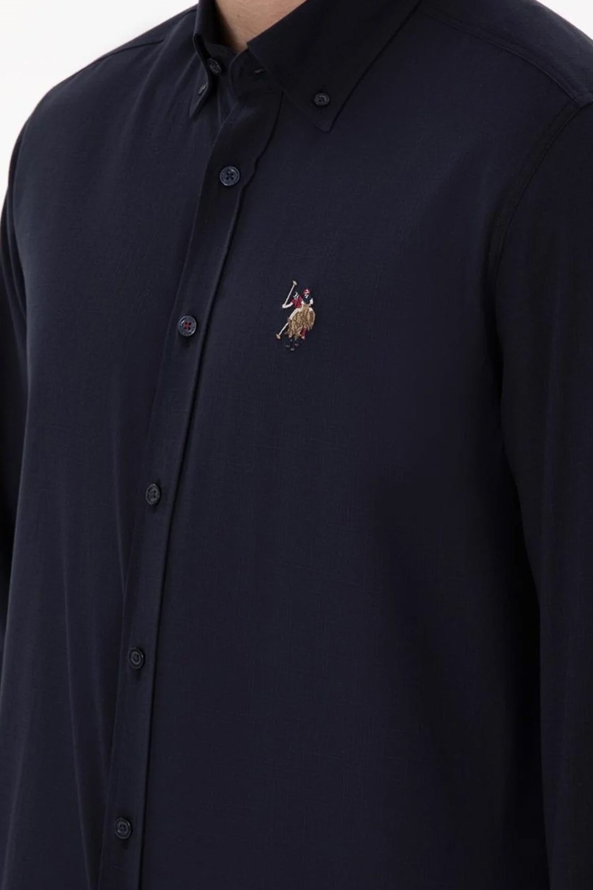 U.S. Polo Assn. Erkek Gömlek 50320255-VR033 Lacivert