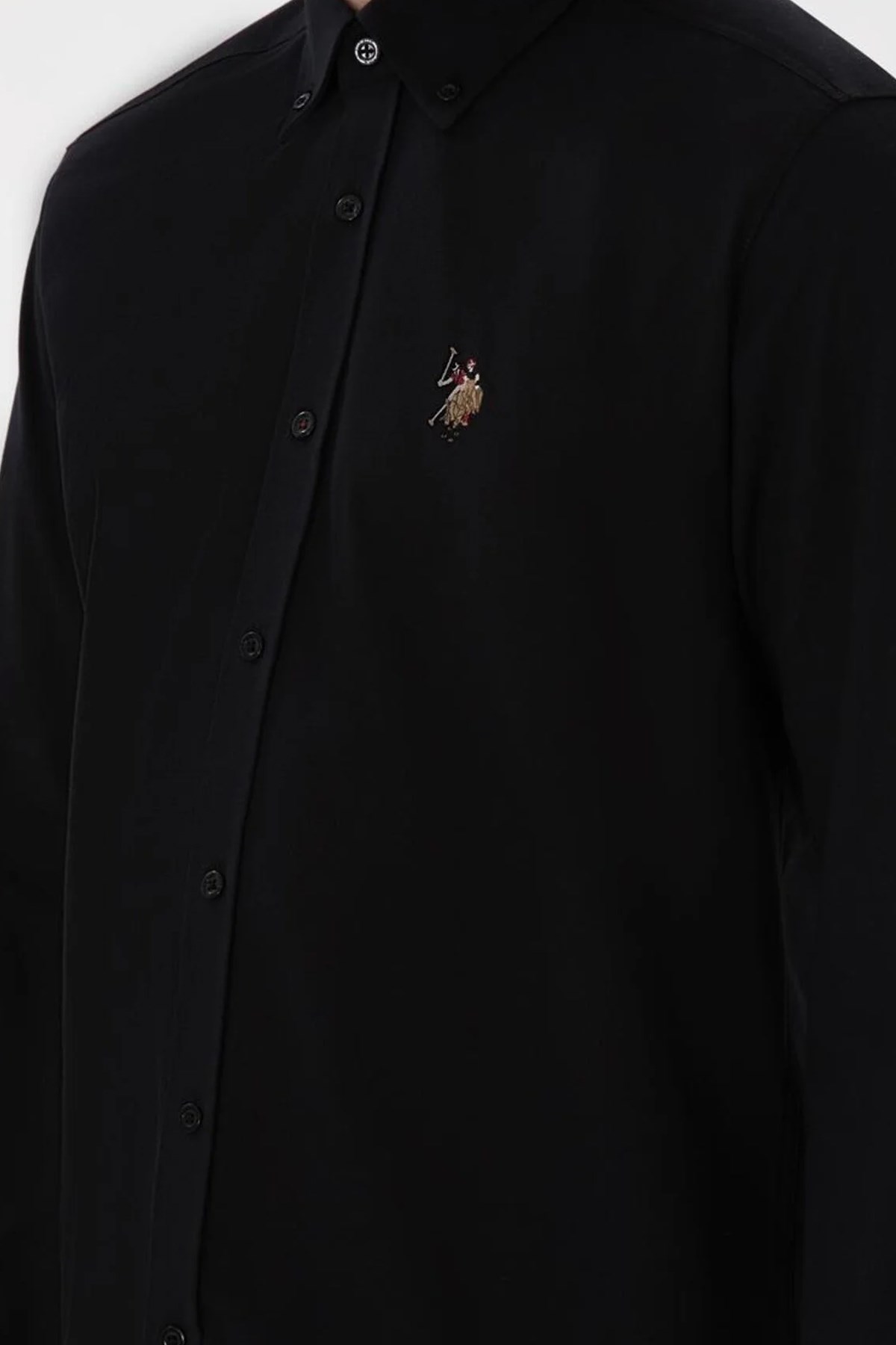 U.S. Polo Assn. Erkek Gömlek 50320255-VR046 Siyah