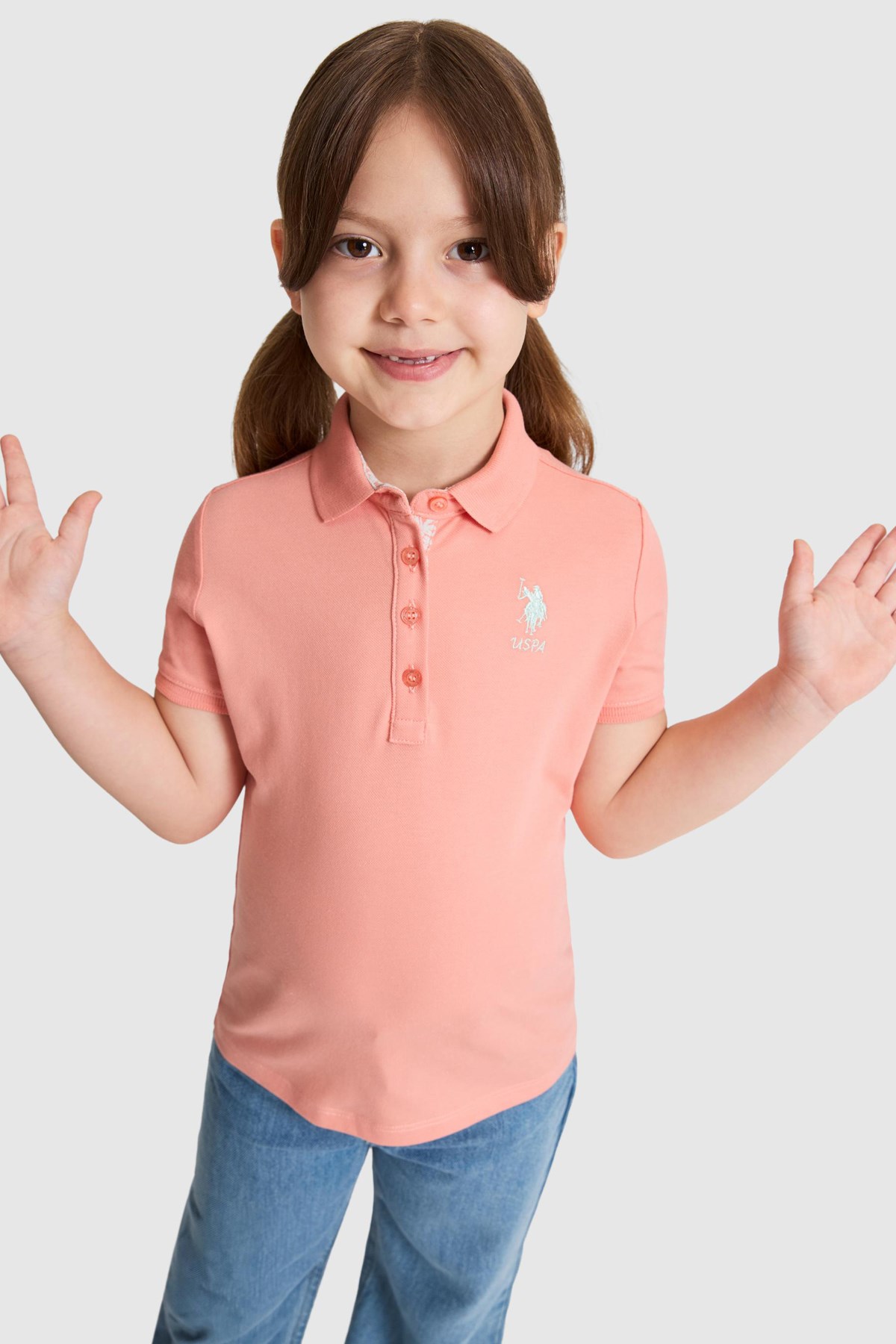 U.S. Polo Assn. Çocuk Tişört 50320287-VR204 Turuncu