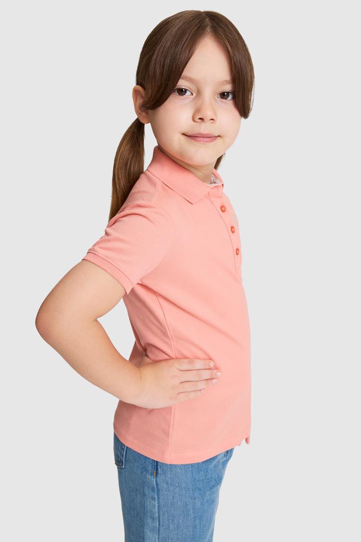 U.S. Polo Assn. Çocuk Tişört 50320287-VR204 Turuncu