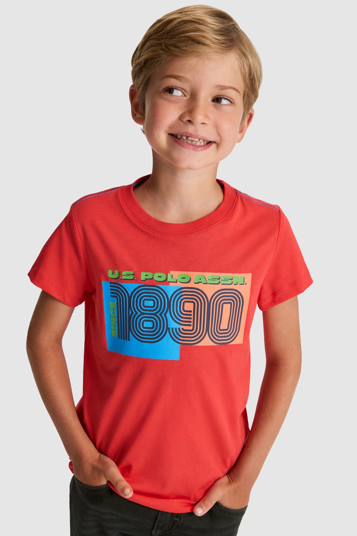 U.S. Polo Assn. Çocuk Tişört 50320413-VR213 Kırmızı