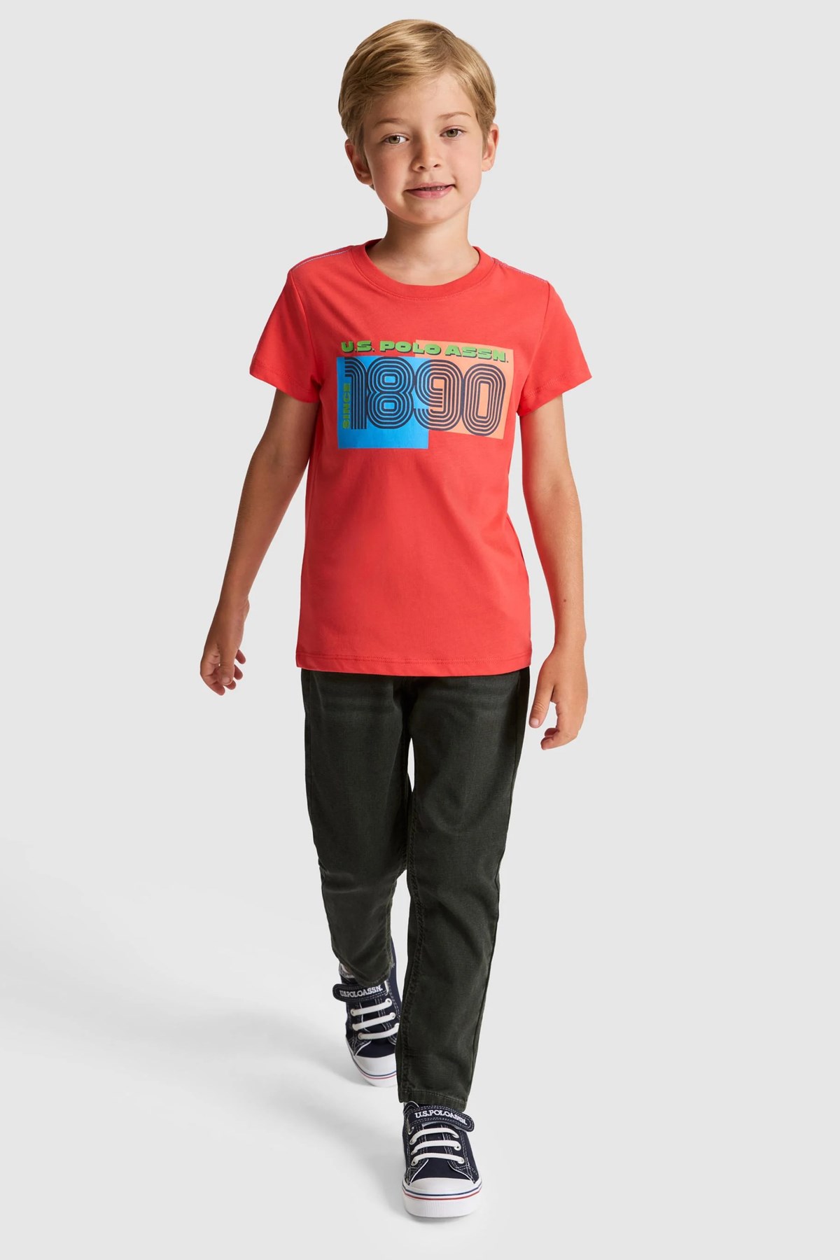 U.S. Polo Assn. Çocuk Tişört 50320413-VR213 Kırmızı