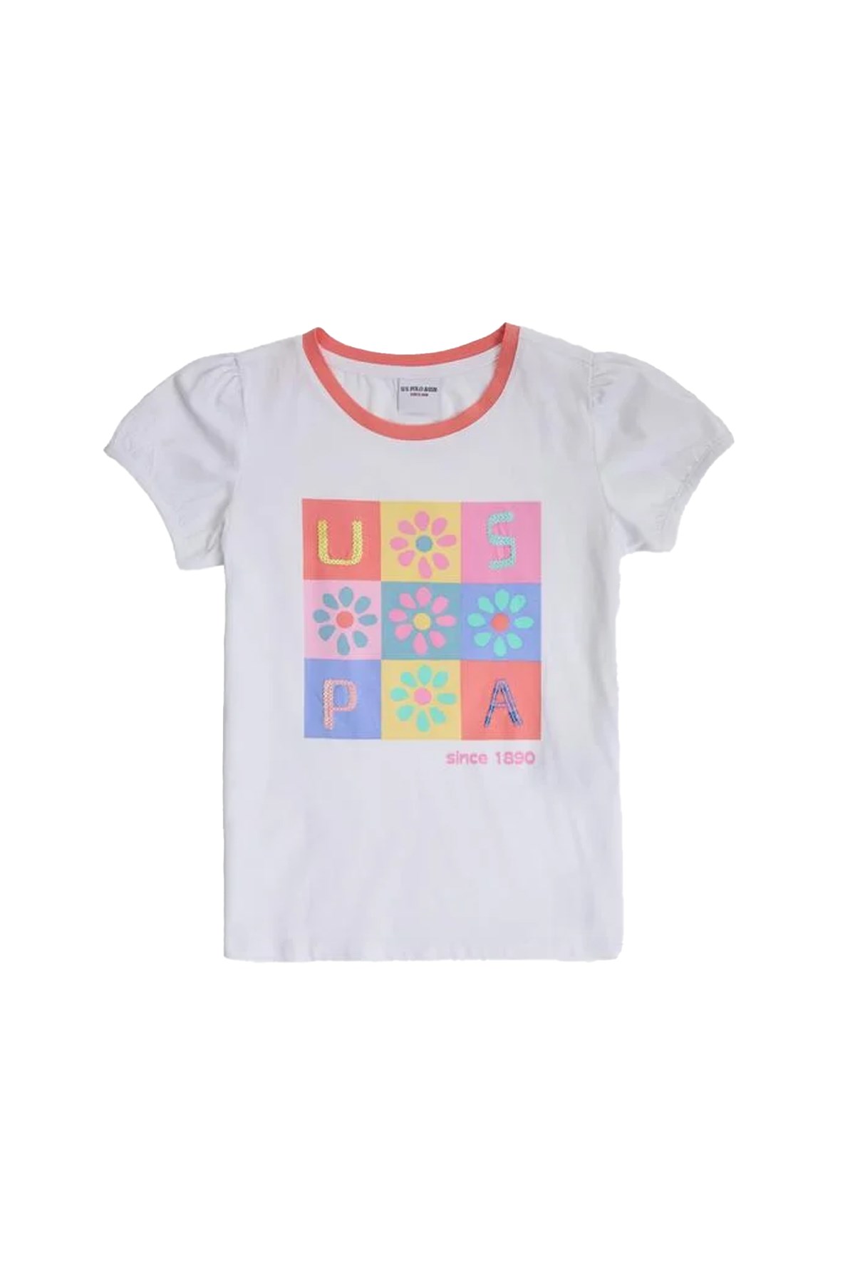 U.S. Polo Assn. Çocuk Tişört 50320449-VR013 Beyaz