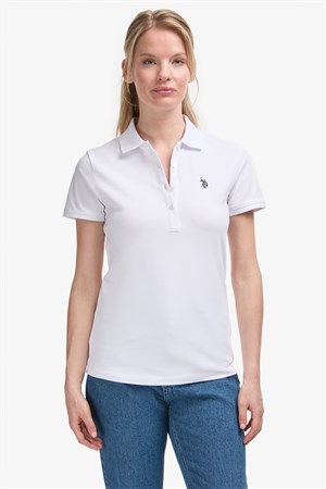 U.S. Polo Assn. Kadın Tişört 50321818-VR013 Beyaz