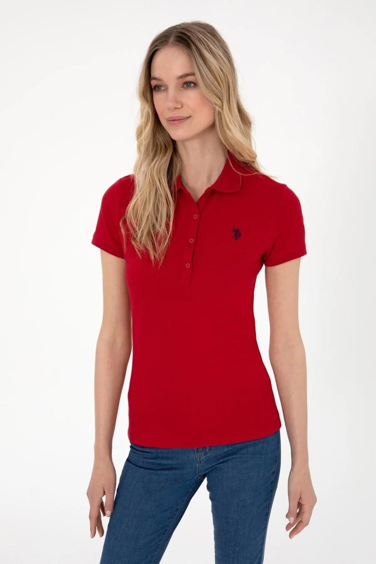 U.S. Polo Assn. Kadın Tişört 50321818-VR171 Kırmızı