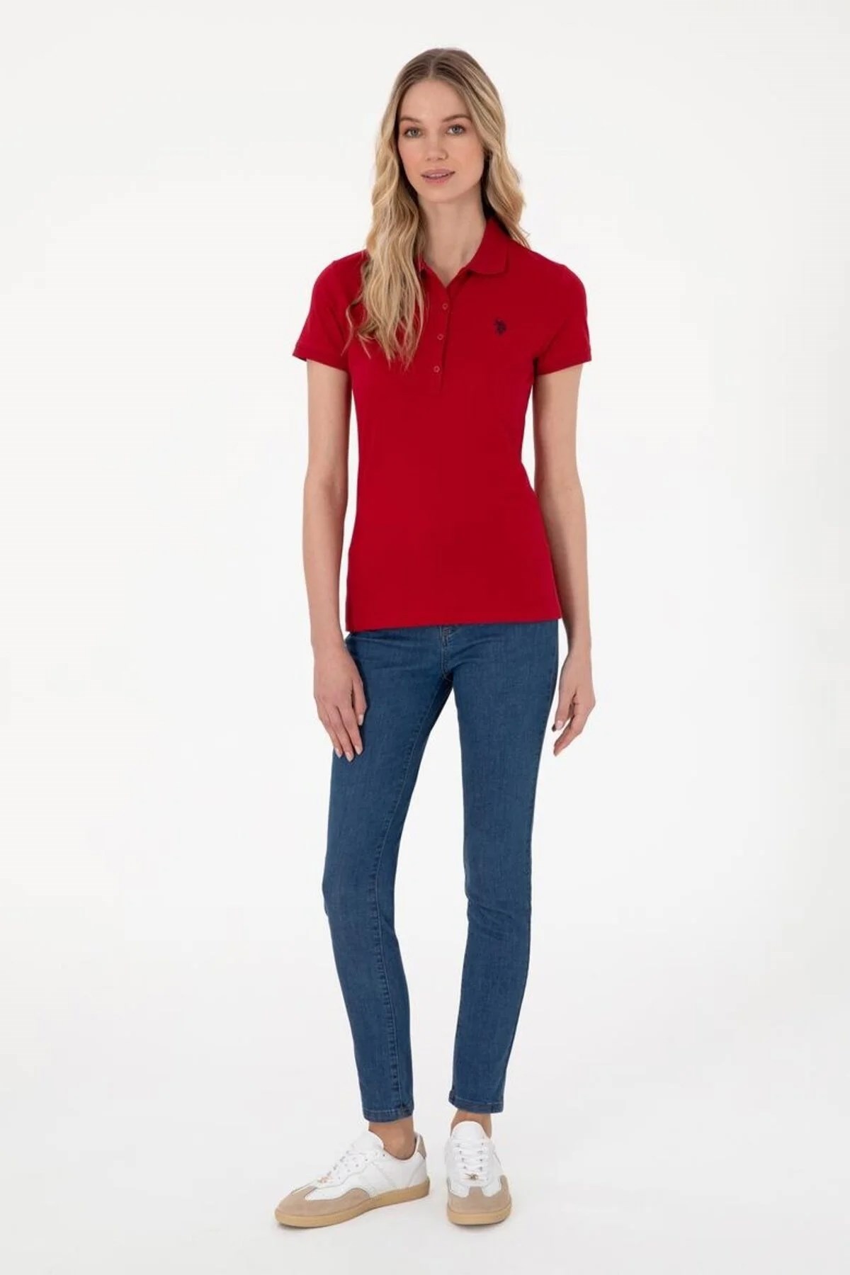 U.S. Polo Assn. Kadın Tişört 50321818-VR171 Kırmızı