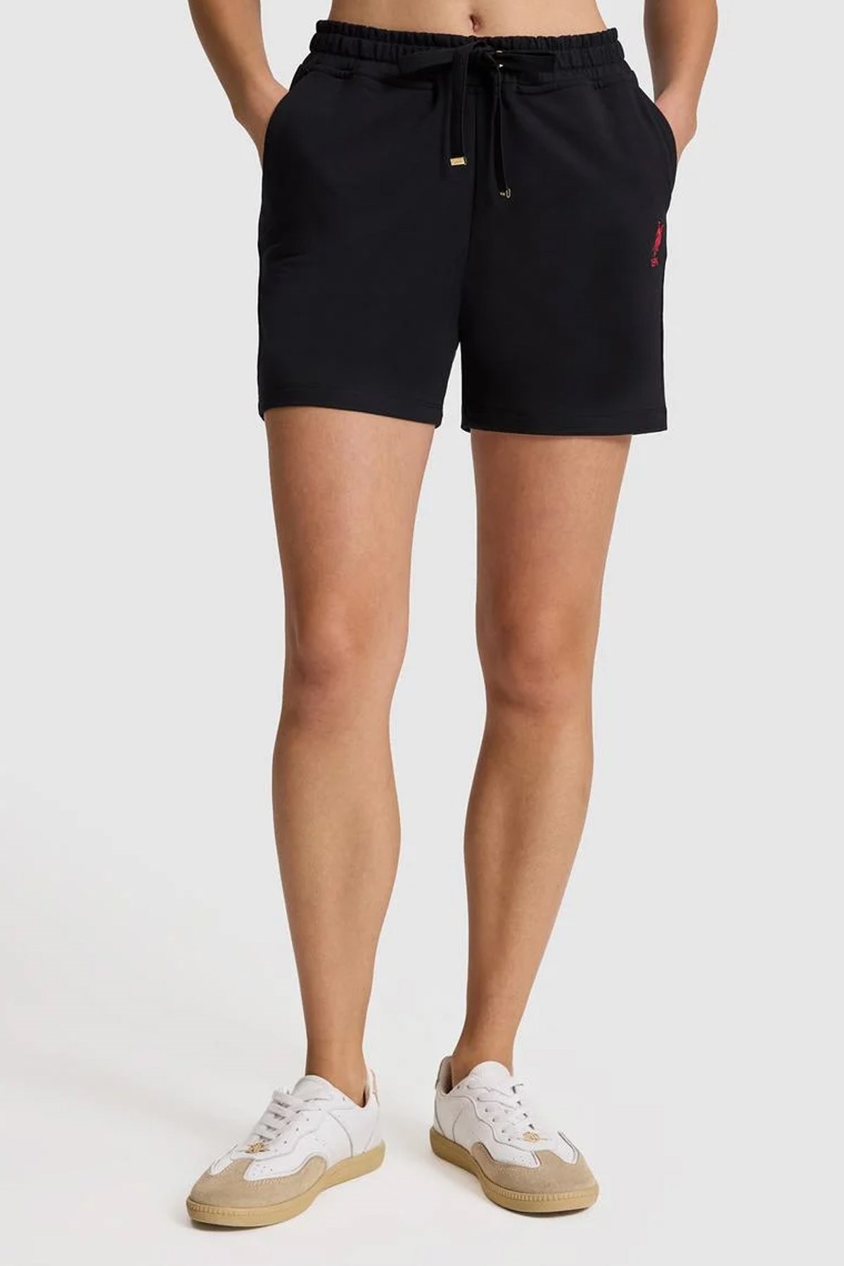 U.S. Polo Assn. Kadın Şort 50321825-VR046 Siyah