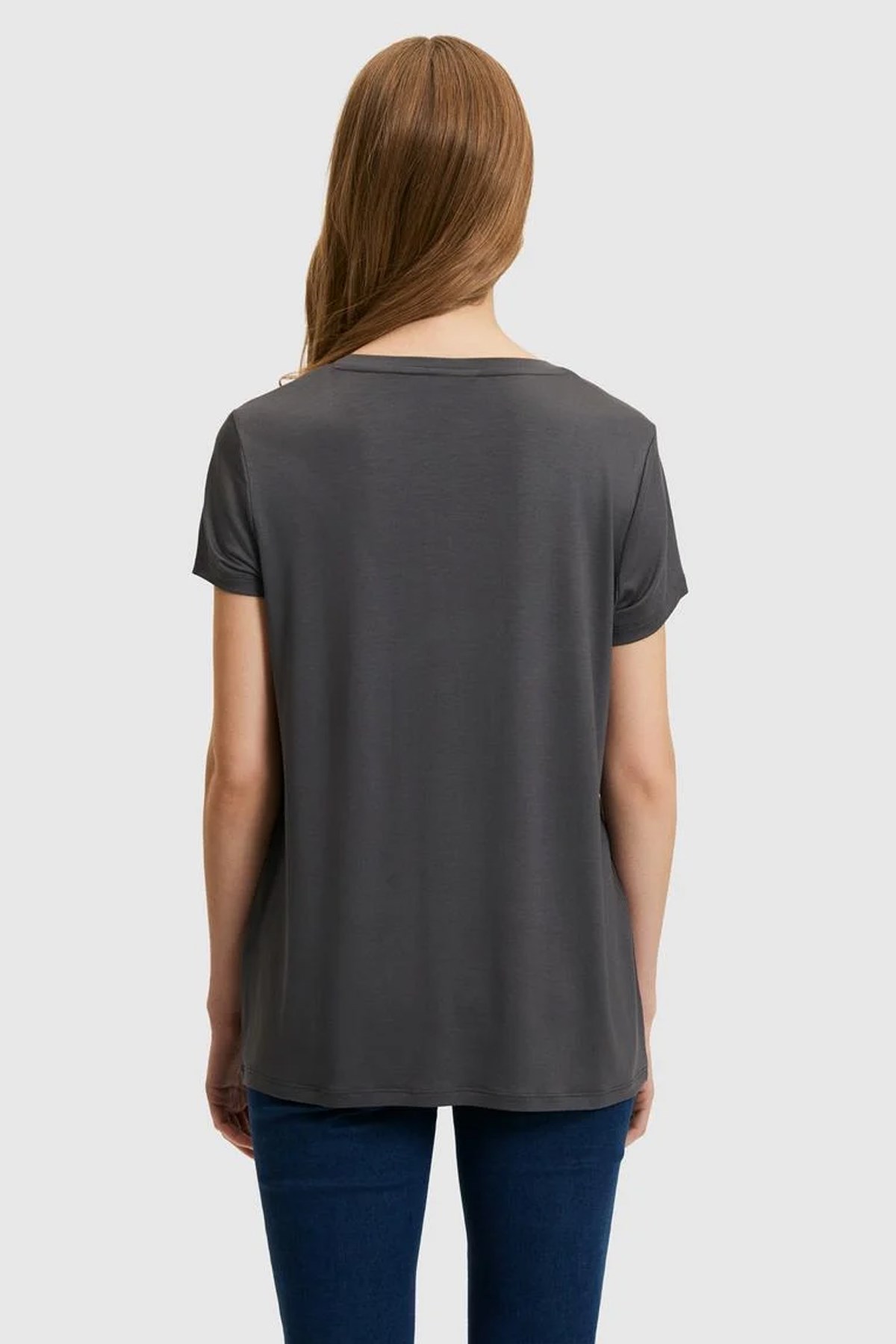 U.S. Polo Assn. Kadın Tişört 50321833-VR006 Antrasit