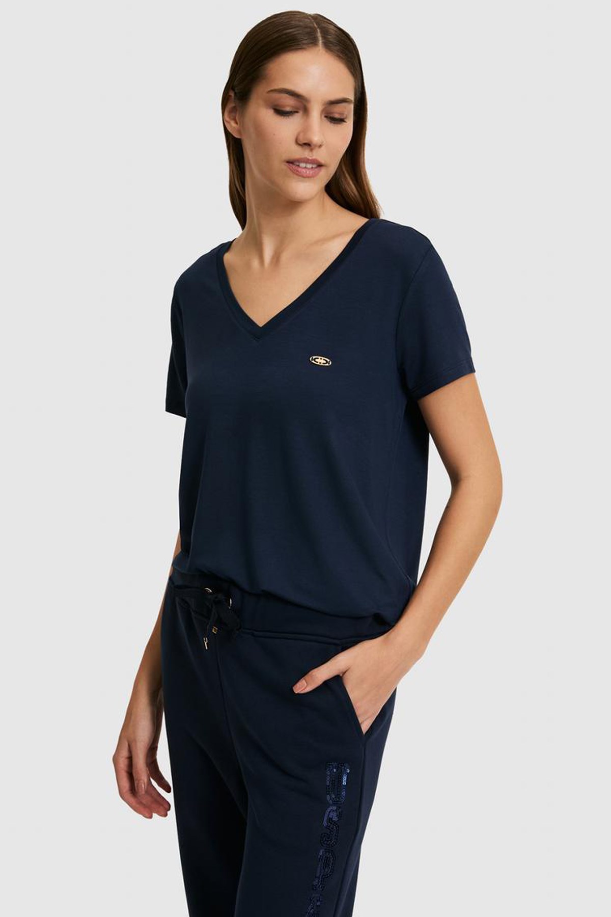 U.S. Polo Assn. Kadın Tişört 50321833-VR033 Lacivert