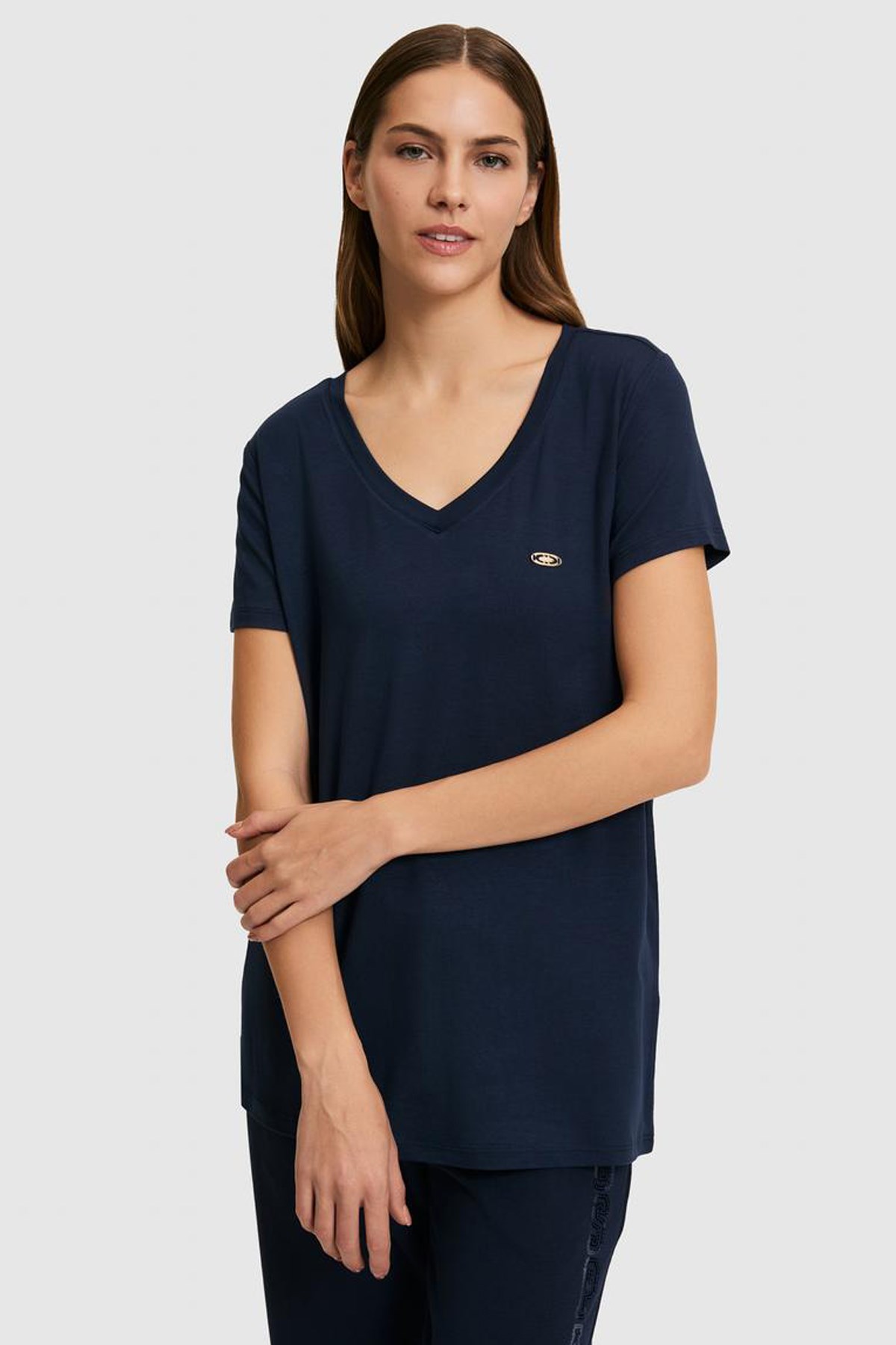 U.S. Polo Assn. Kadın Tişört 50321833-VR033 Lacivert