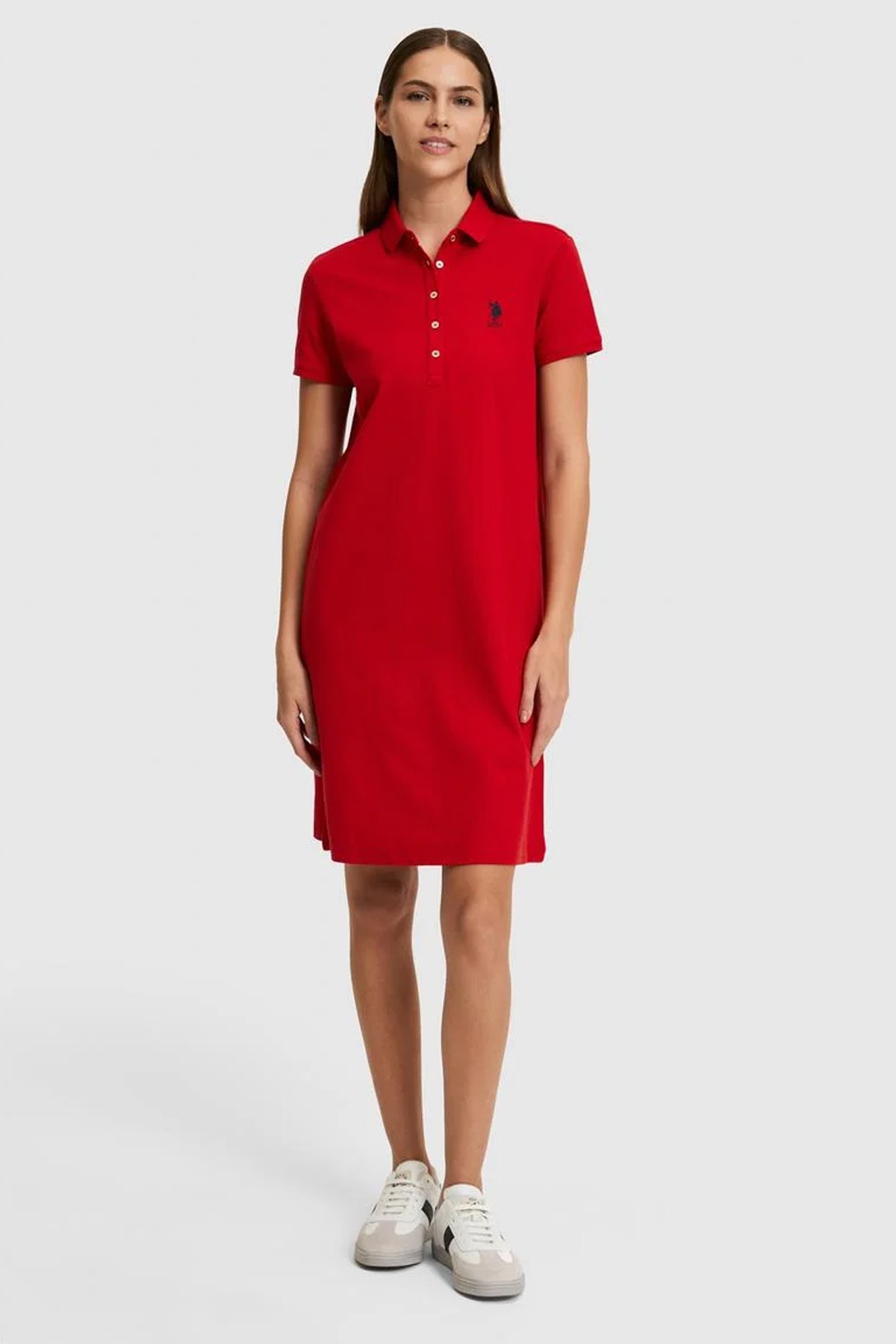 U.S. Polo Assn. Kadın Elbise 50321841-VR171 Kırmızı