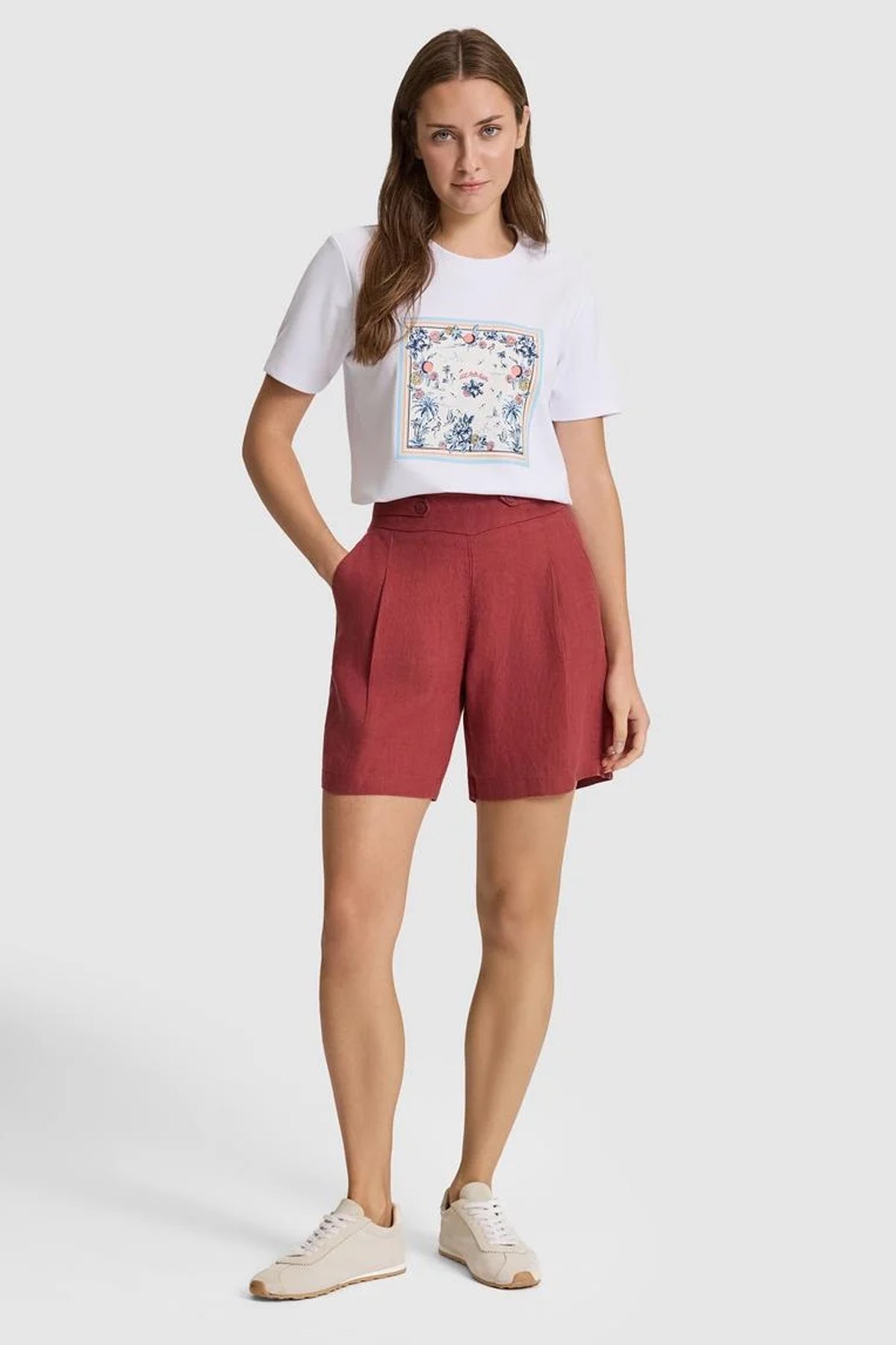 U.S. Polo Assn. Kadın Şort 50321971-VR223 Kırmızı