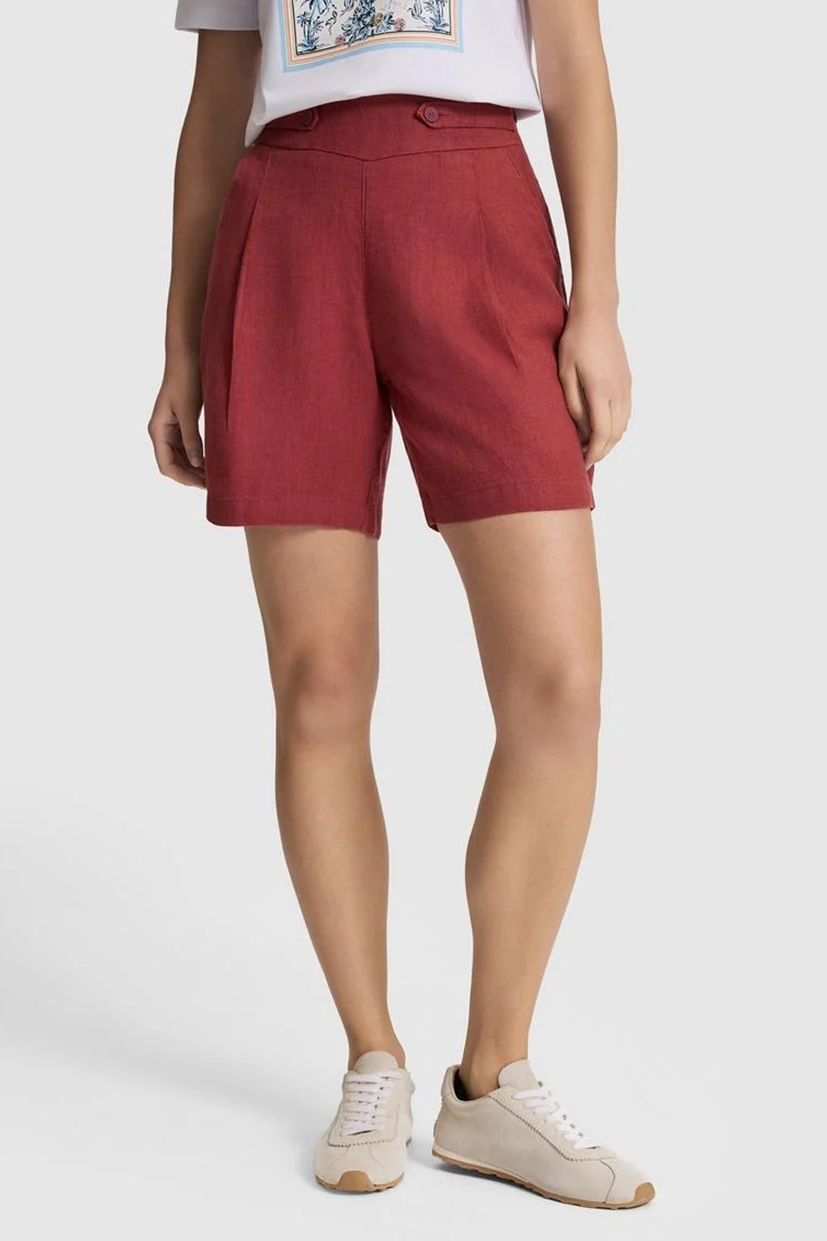 U.S. Polo Assn. Kadın Şort 50321971-VR223 Kırmızı
