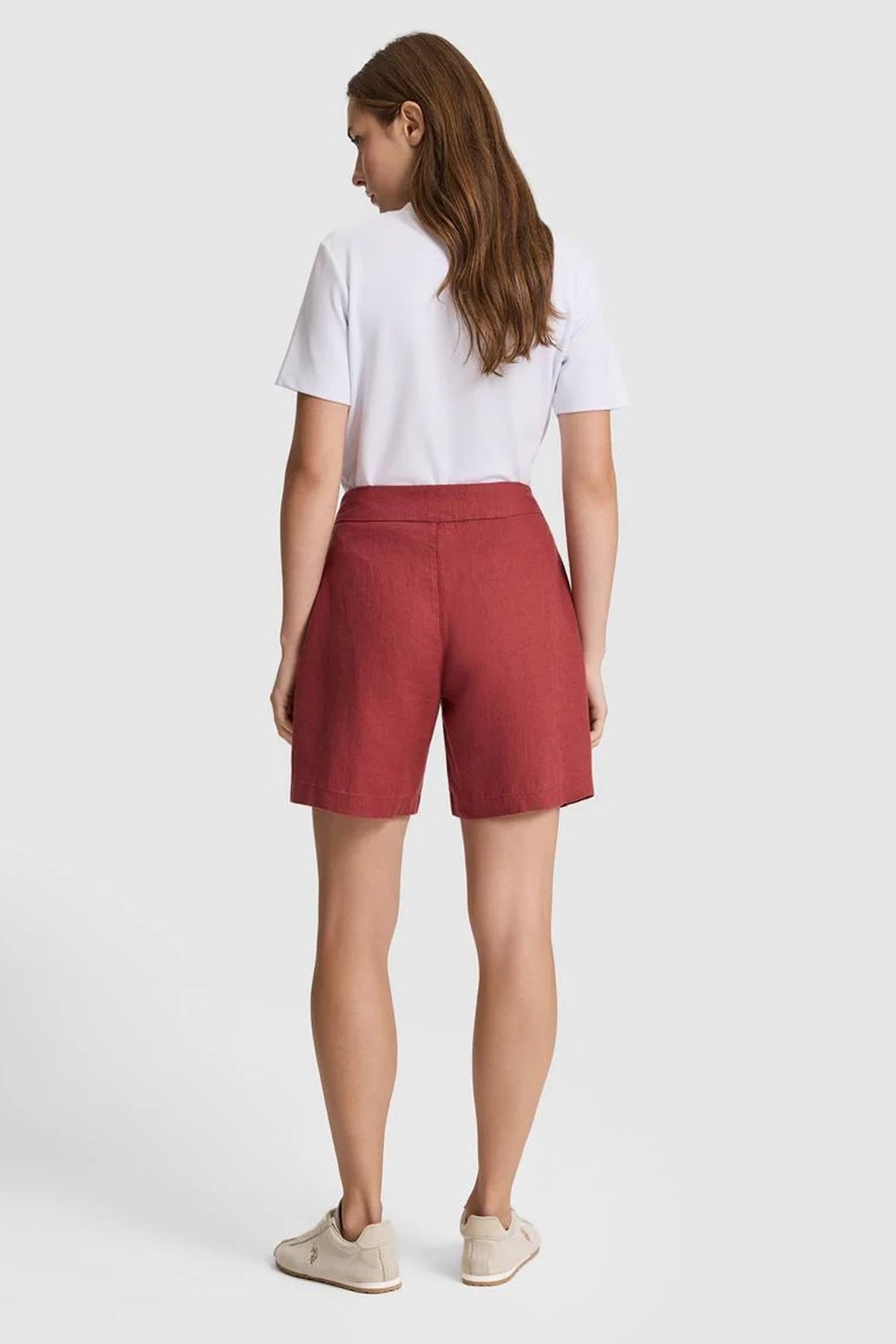 U.S. Polo Assn. Kadın Şort 50321971-VR223 Kırmızı