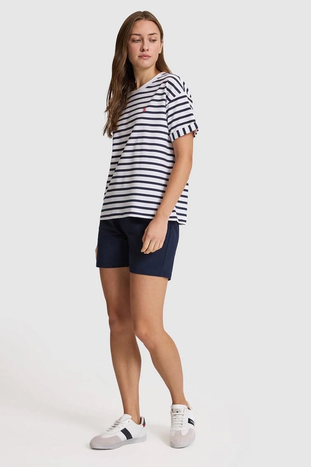 U.S. Polo Assn. Kadın Tişört 50322084-VR013 Beyaz