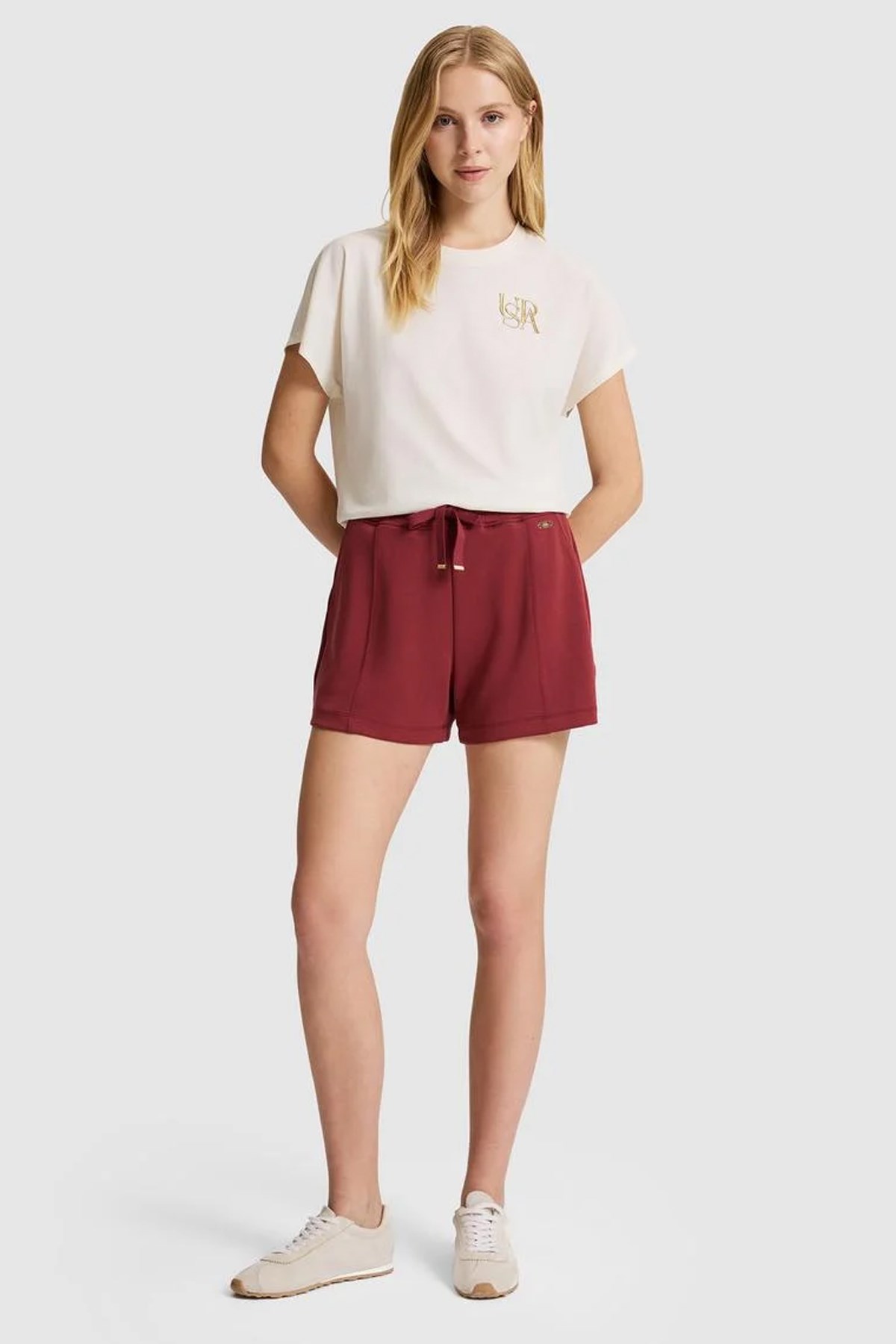 U.S. Polo Assn. Kadın Tişört 50322100-VR256 Beyaz