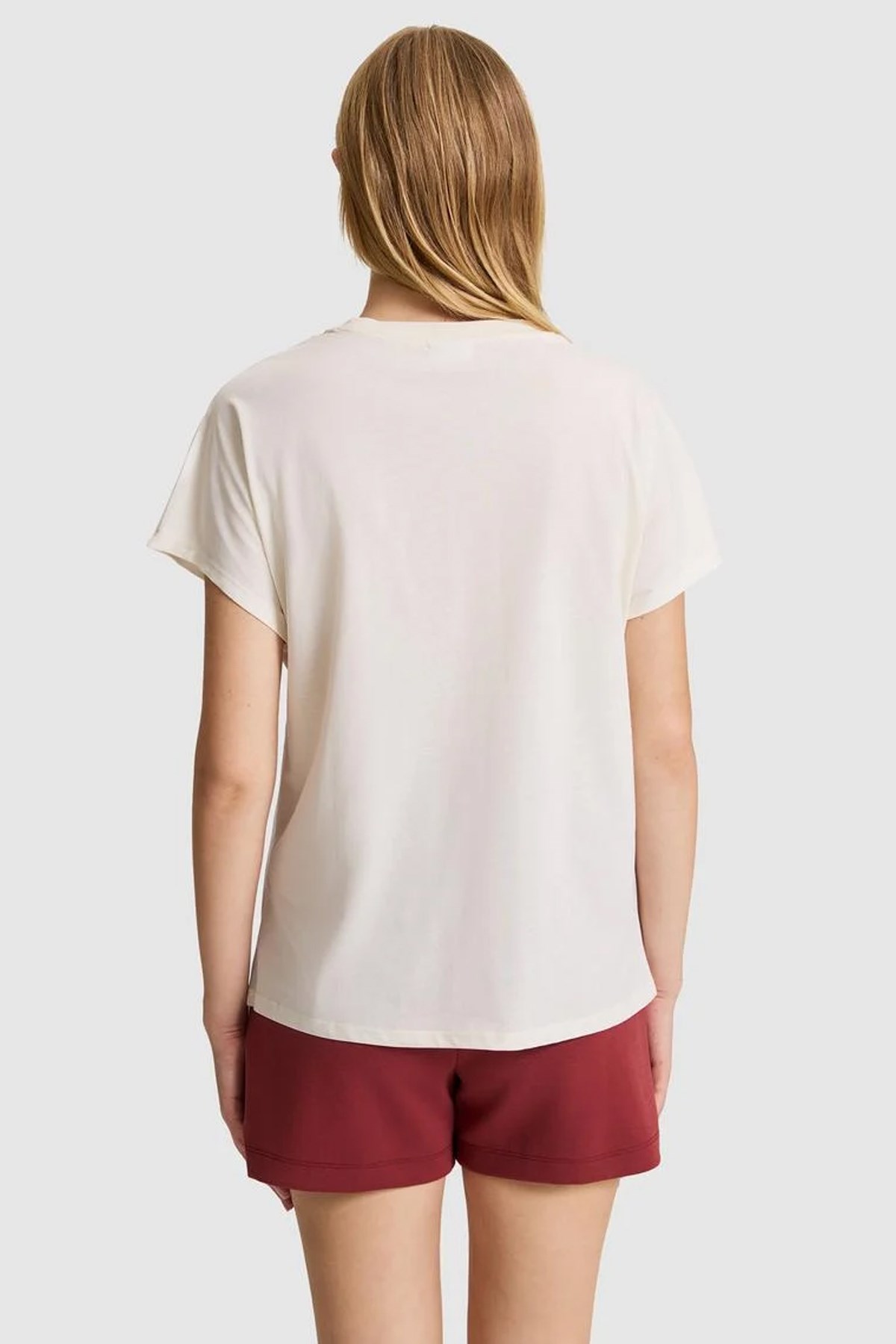 U.S. Polo Assn. Kadın Tişört 50322100-VR256 Beyaz