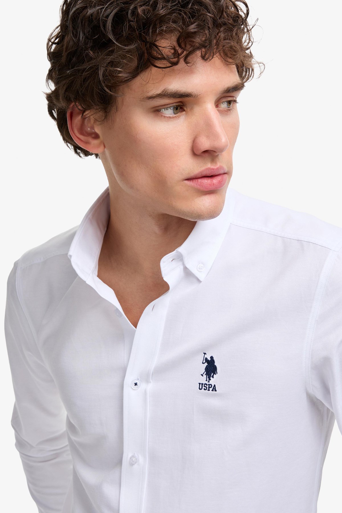 U.S. Polo Assn. Erkek Gömlek 50322159-VR013 Beyaz