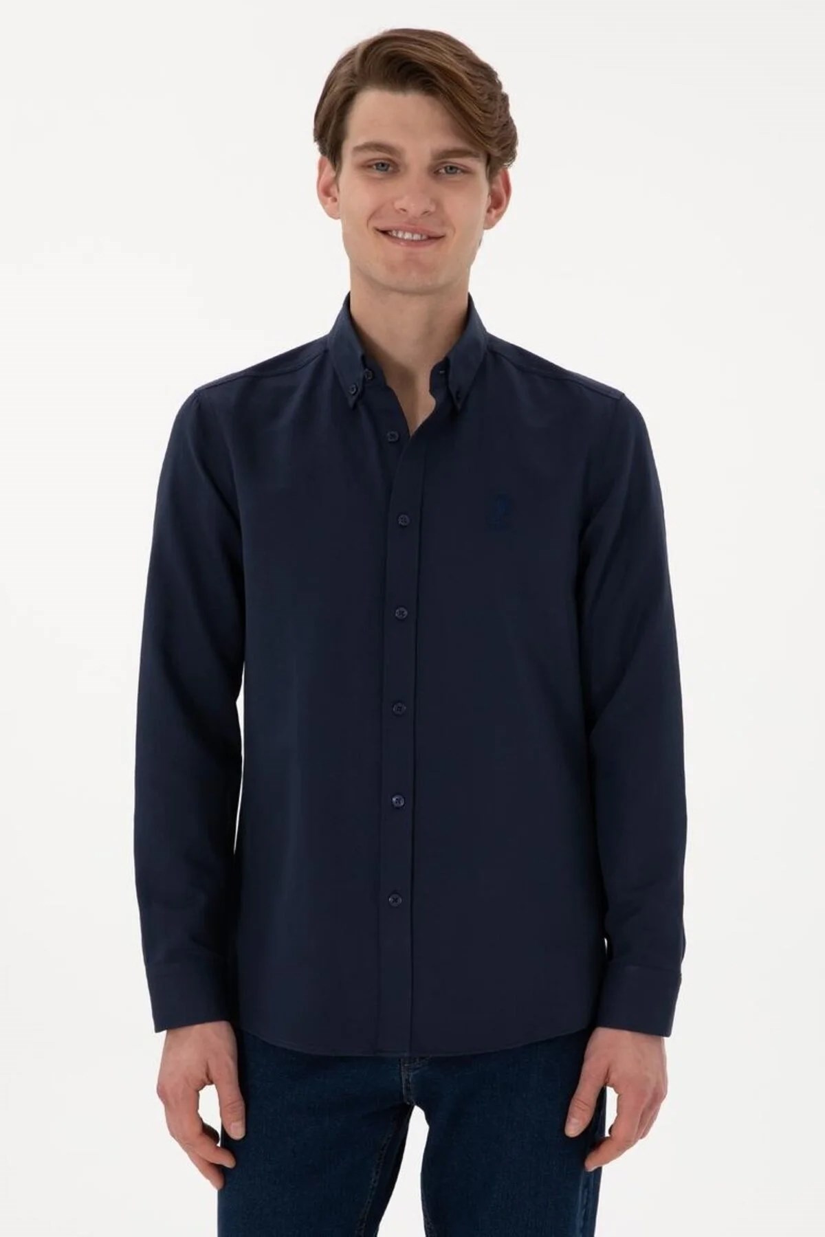 U.S. Polo Assn. Erkek Gömlek 50322159-VR033 Lacivert