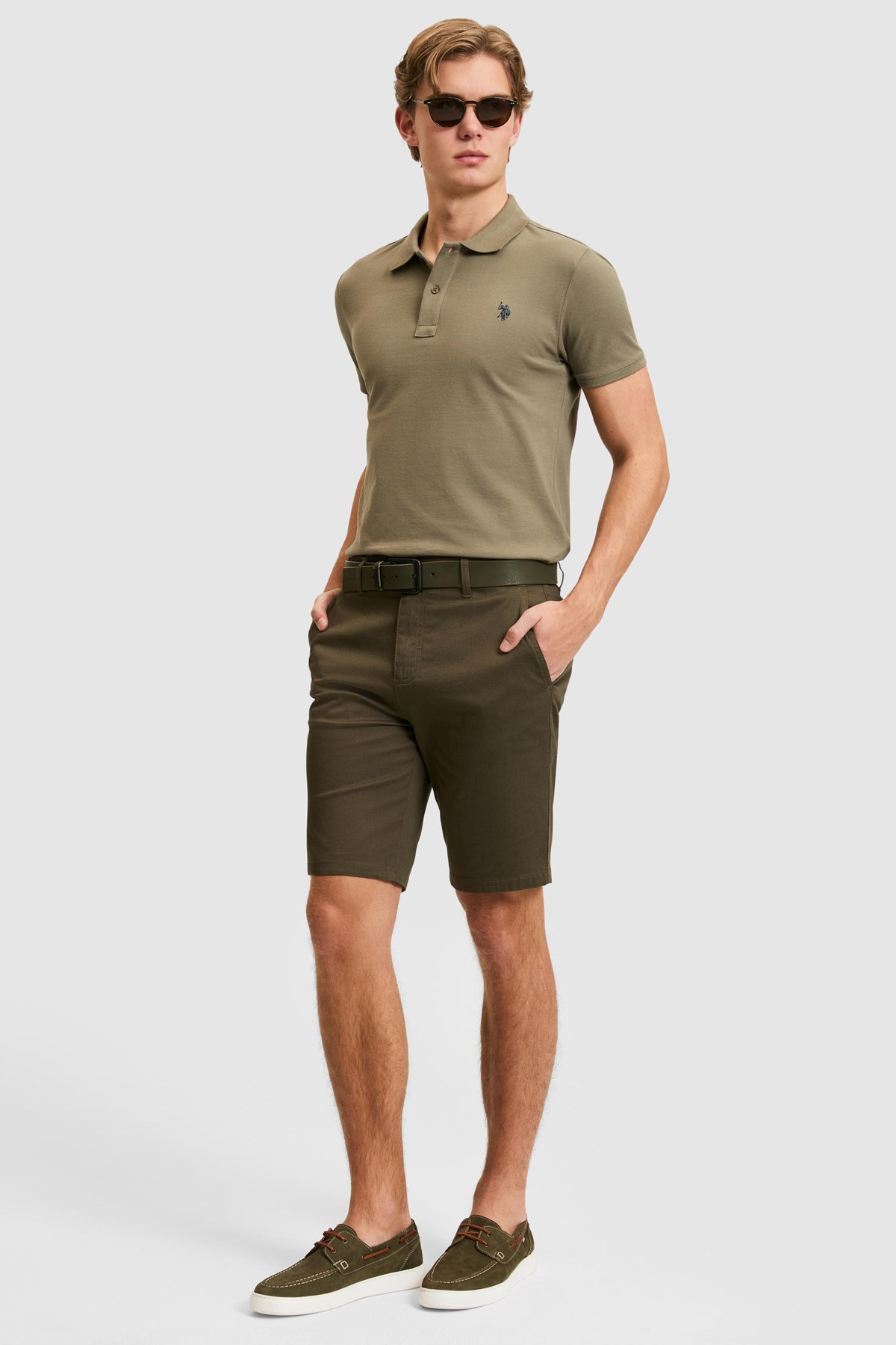 U.S. Polo Assn. Erkek Şort 50322320-VR111 Haki
