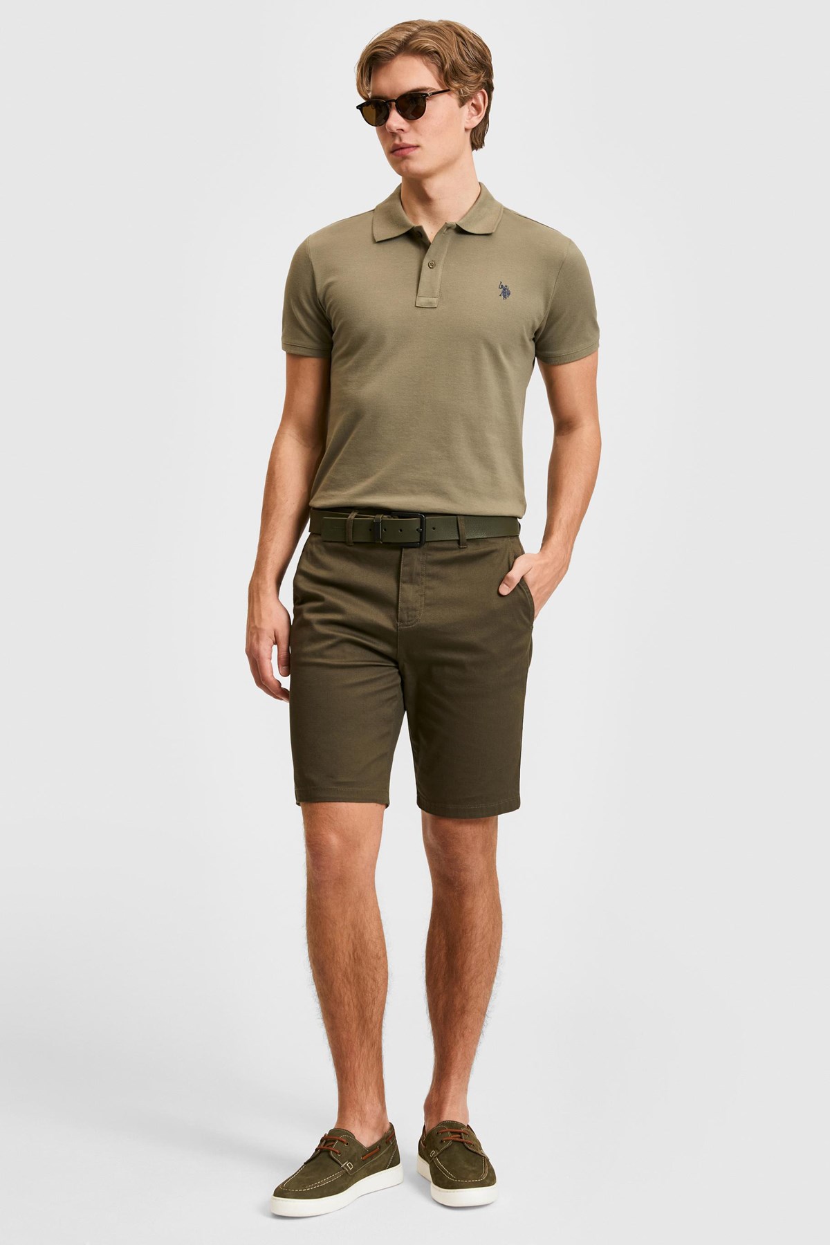 U.S. Polo Assn. Erkek Şort 50322320-VR111 Haki