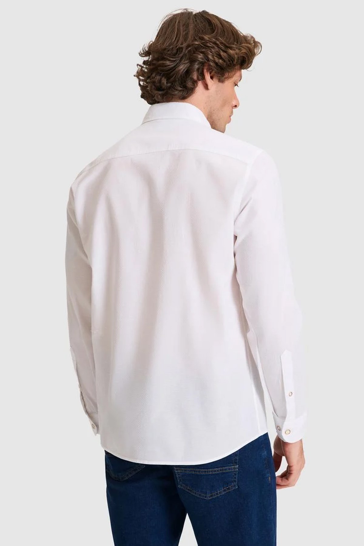 U.S. Polo Assn. Erkek Gömlek 50322343-VR013 Beyaz