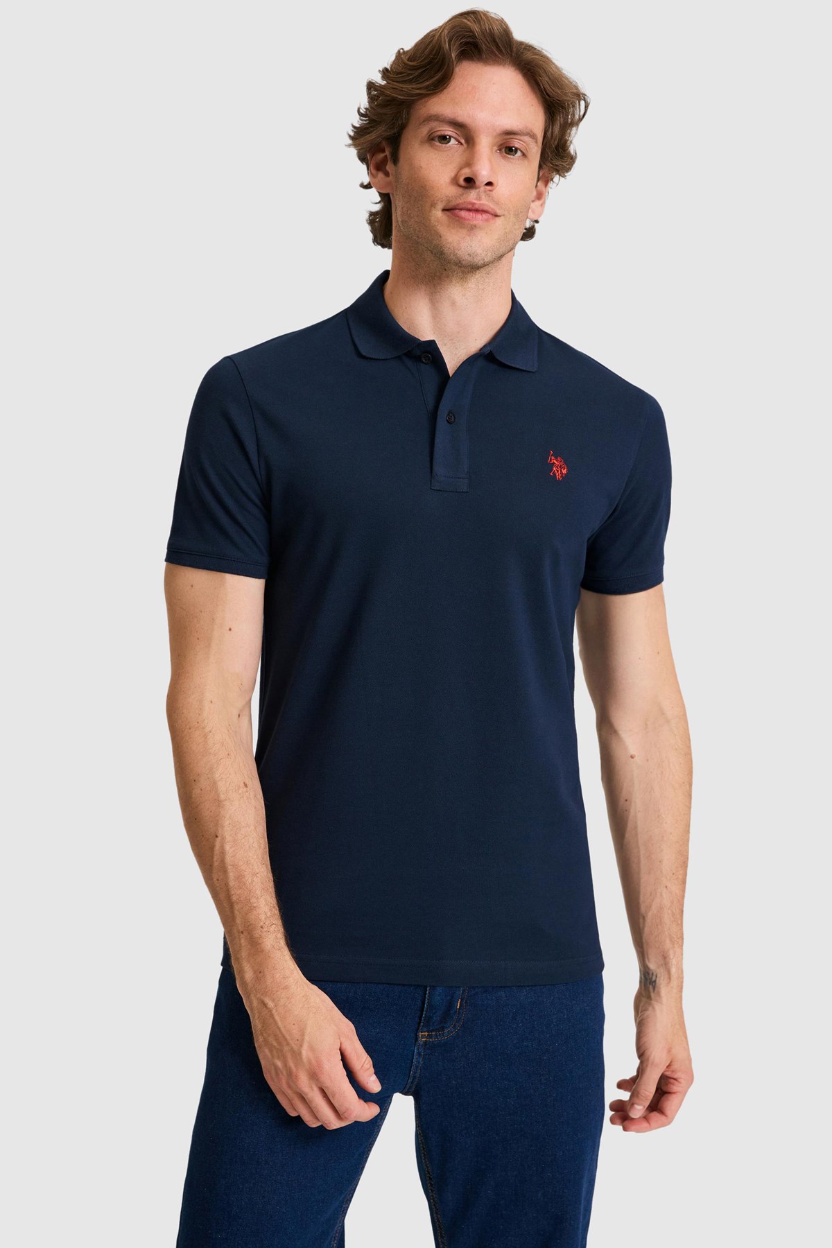 U.S. Polo Assn. Erkek Tişört 50322347-VR033 Lacivert