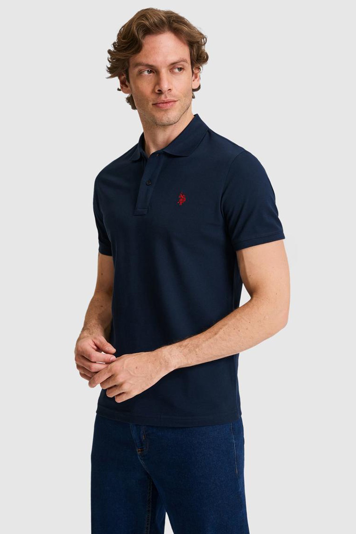 U.S. Polo Assn. Erkek Tişört 50322347-VR033 Lacivert