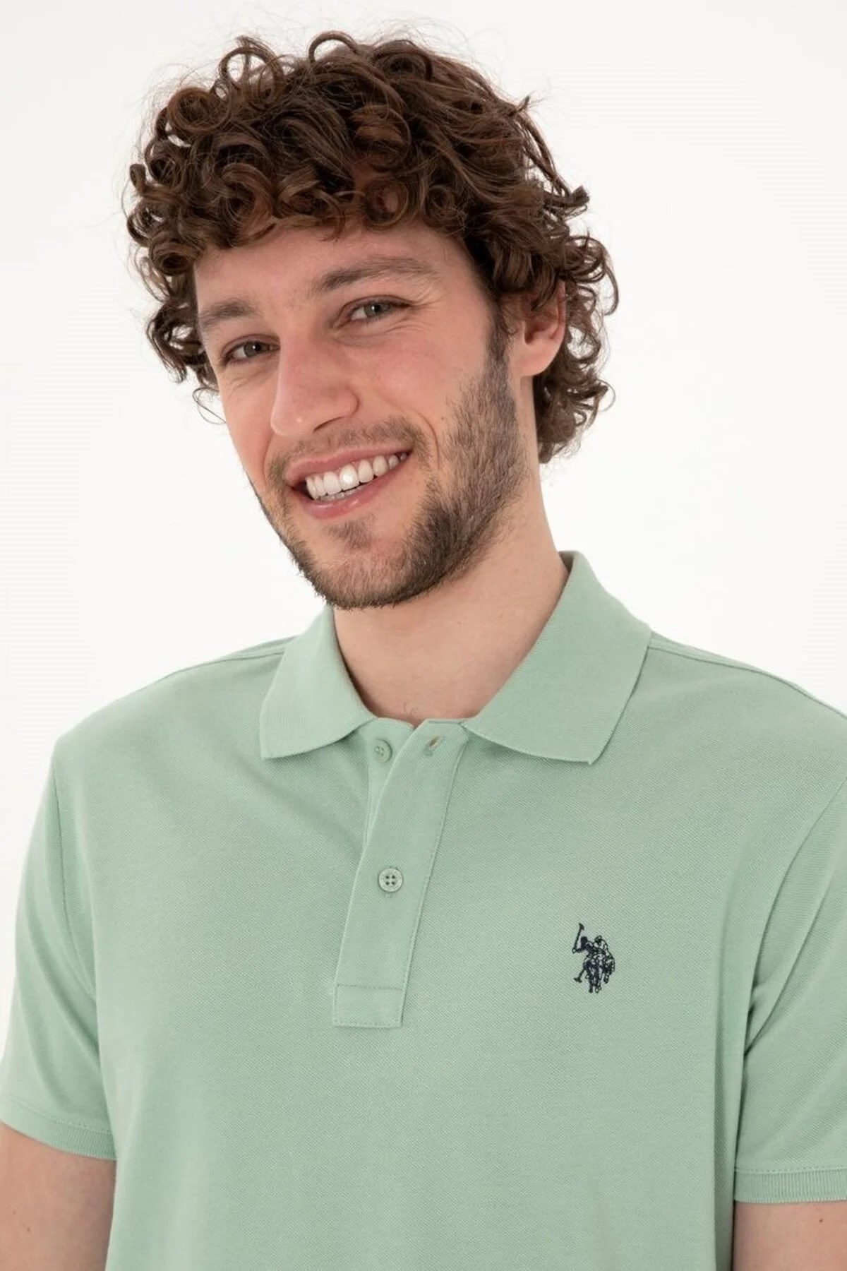 U.S. Polo Assn. Erkek Tişört 50322347-VR048 Yeşil