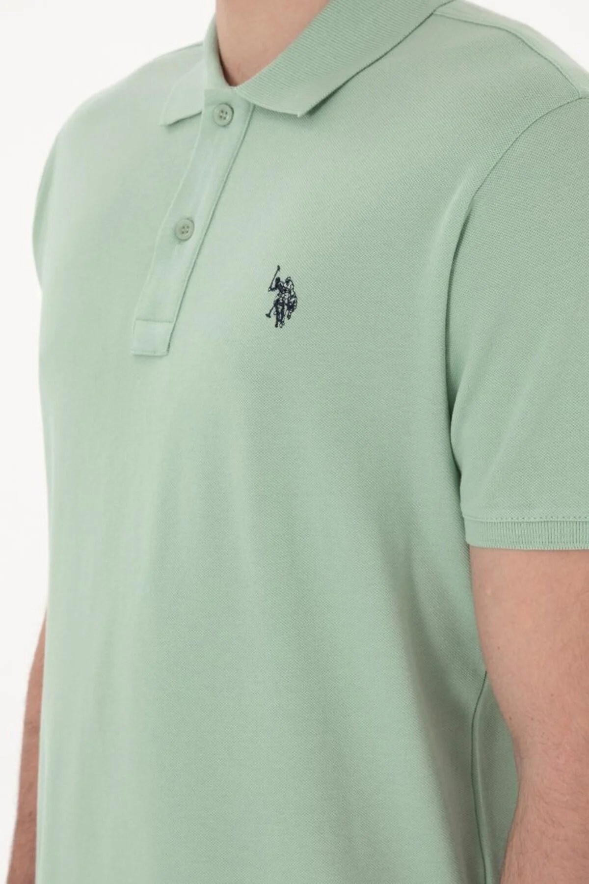 U.S. Polo Assn. Erkek Tişört 50322347-VR048 Yeşil