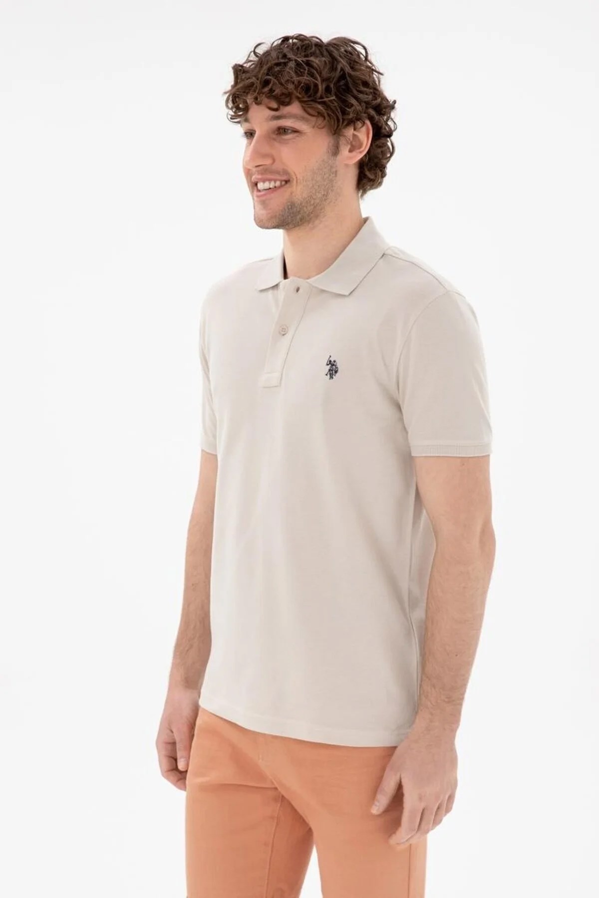 U.S. Polo Assn. Erkek Tişört 50322347-VR049 Gri