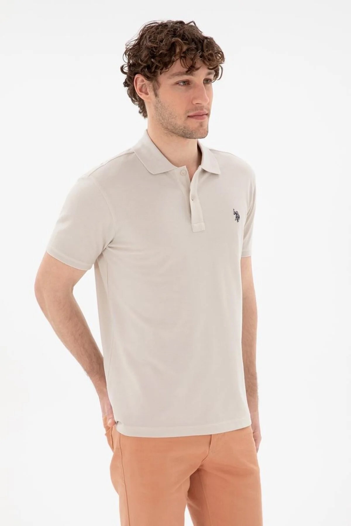 U.S. Polo Assn. Erkek Tişört 50322347-VR049 Gri